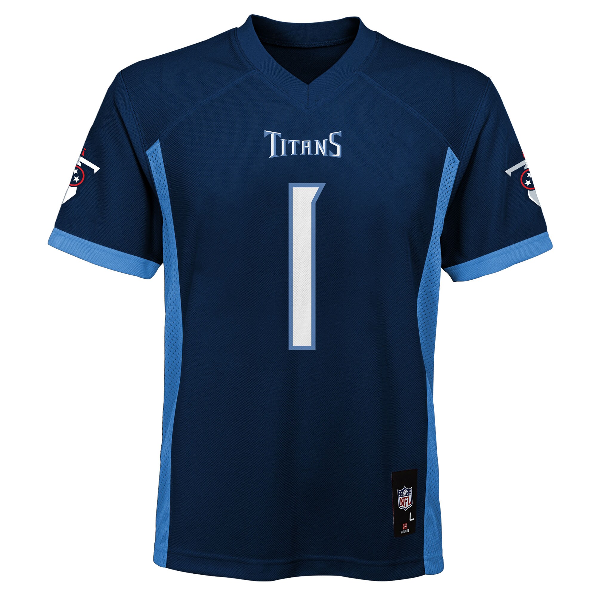 Cameron Ward Tennessee Titans Youth Replica Player Jersey – Navy Clowdercats