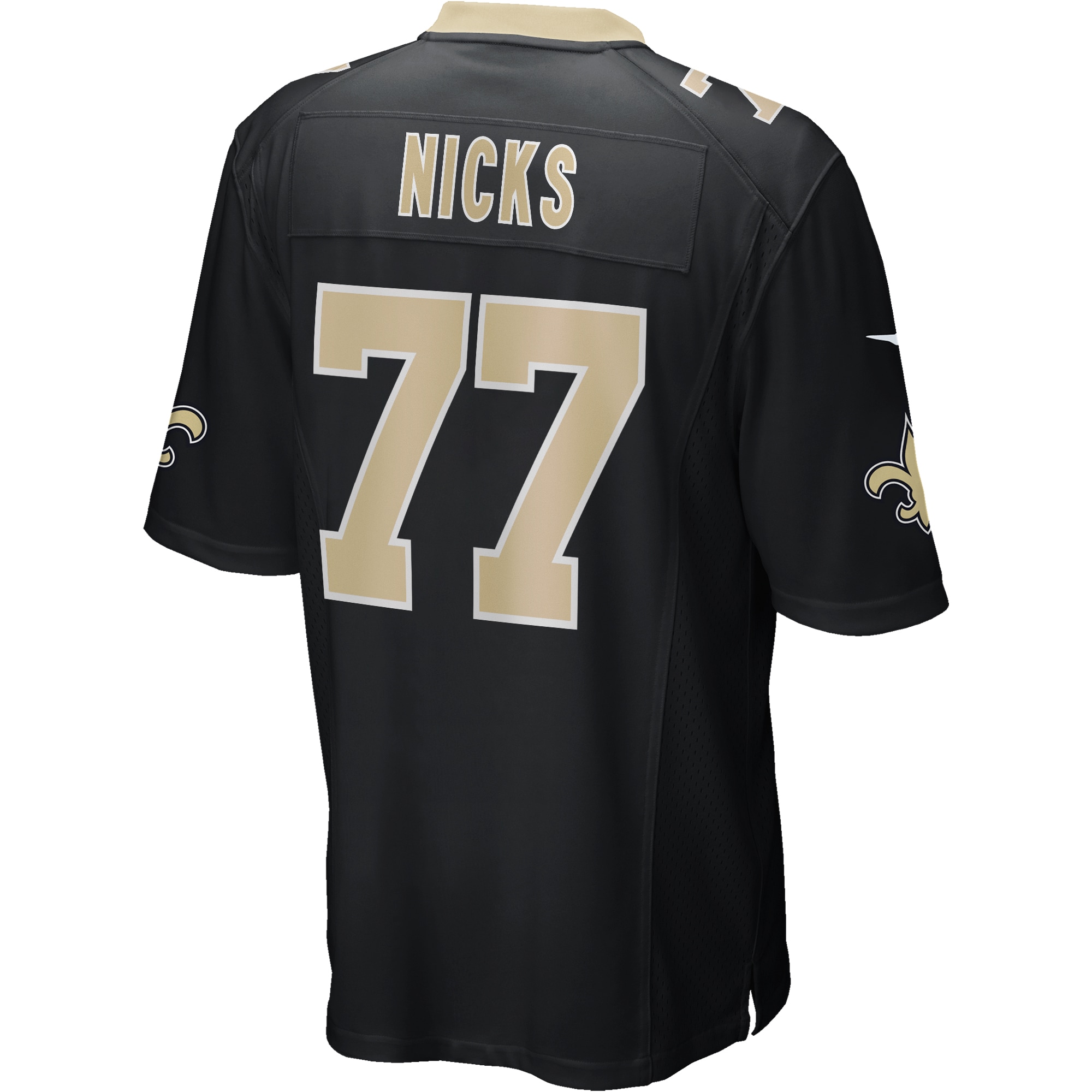 Carl Nicks New Orleans Saints Nike Game Retired Player Jersey – Black Clowdercats