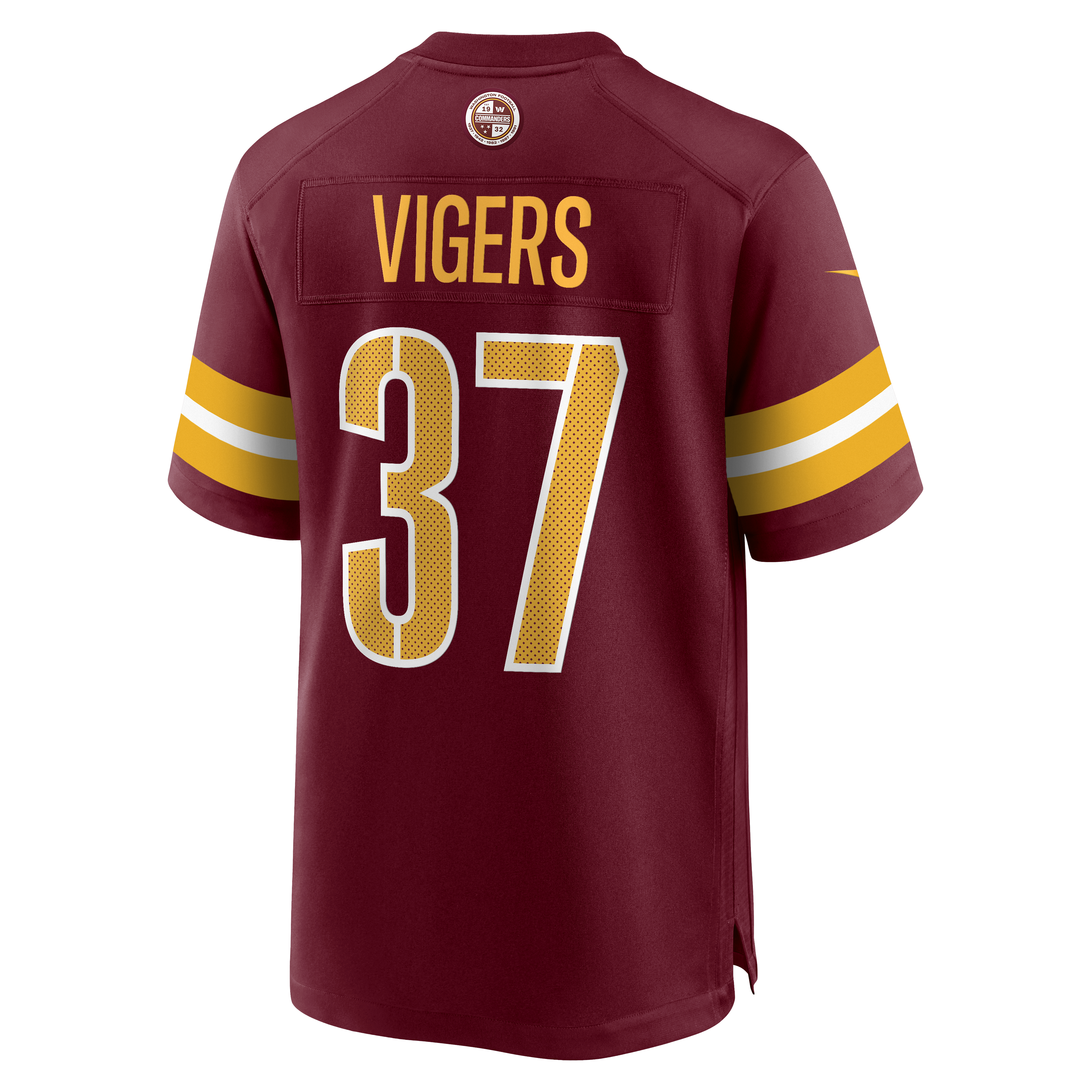Car’lin Vigers Washington Commanders Nike Team Game Jersey – Burgundy Clowdercats