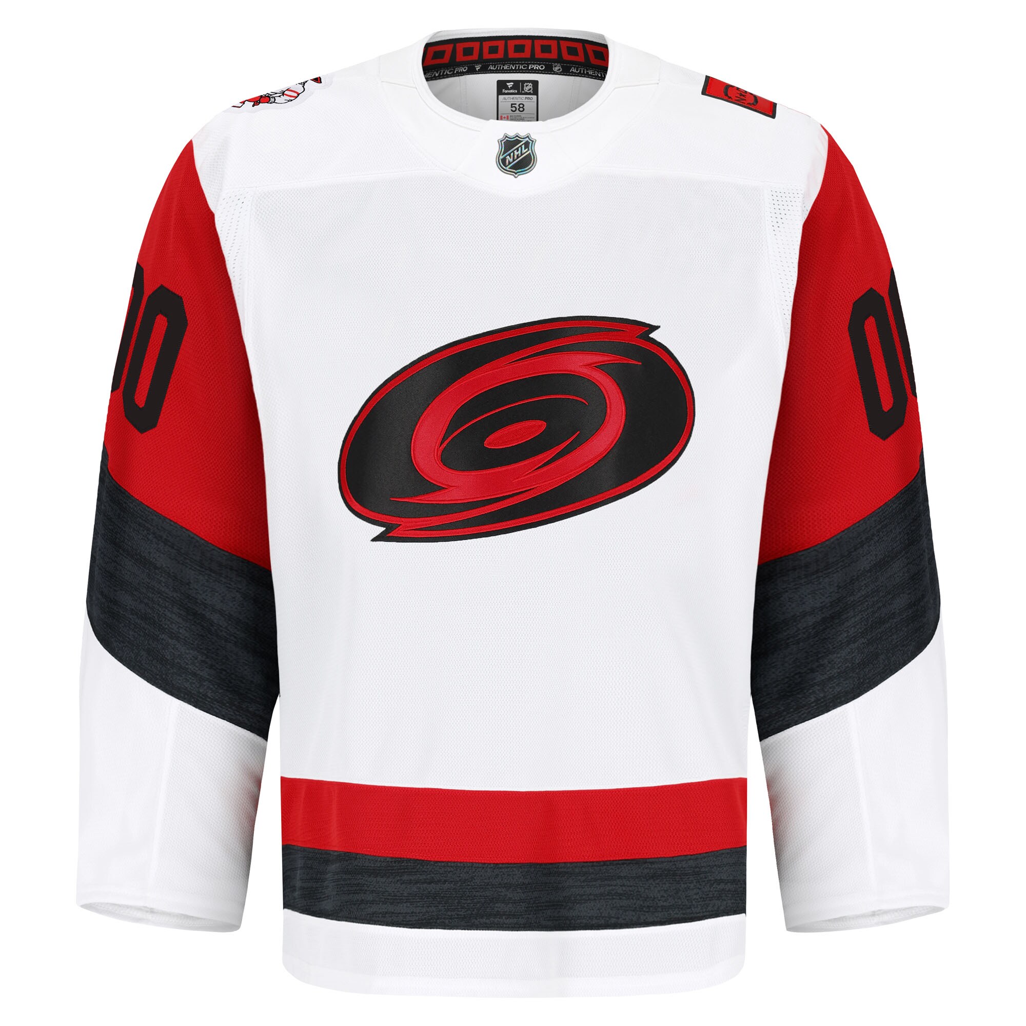 Carolina Hurricanes Fanatics Away Authentic Pro Custom Jersey – White Clowdercats