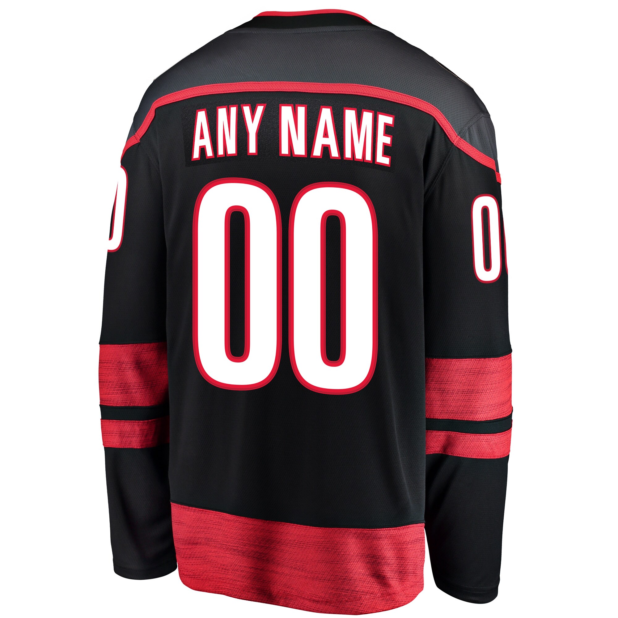 Carolina Hurricanes Fanatics Home Breakaway Custom Jersey – Black Clowdercats