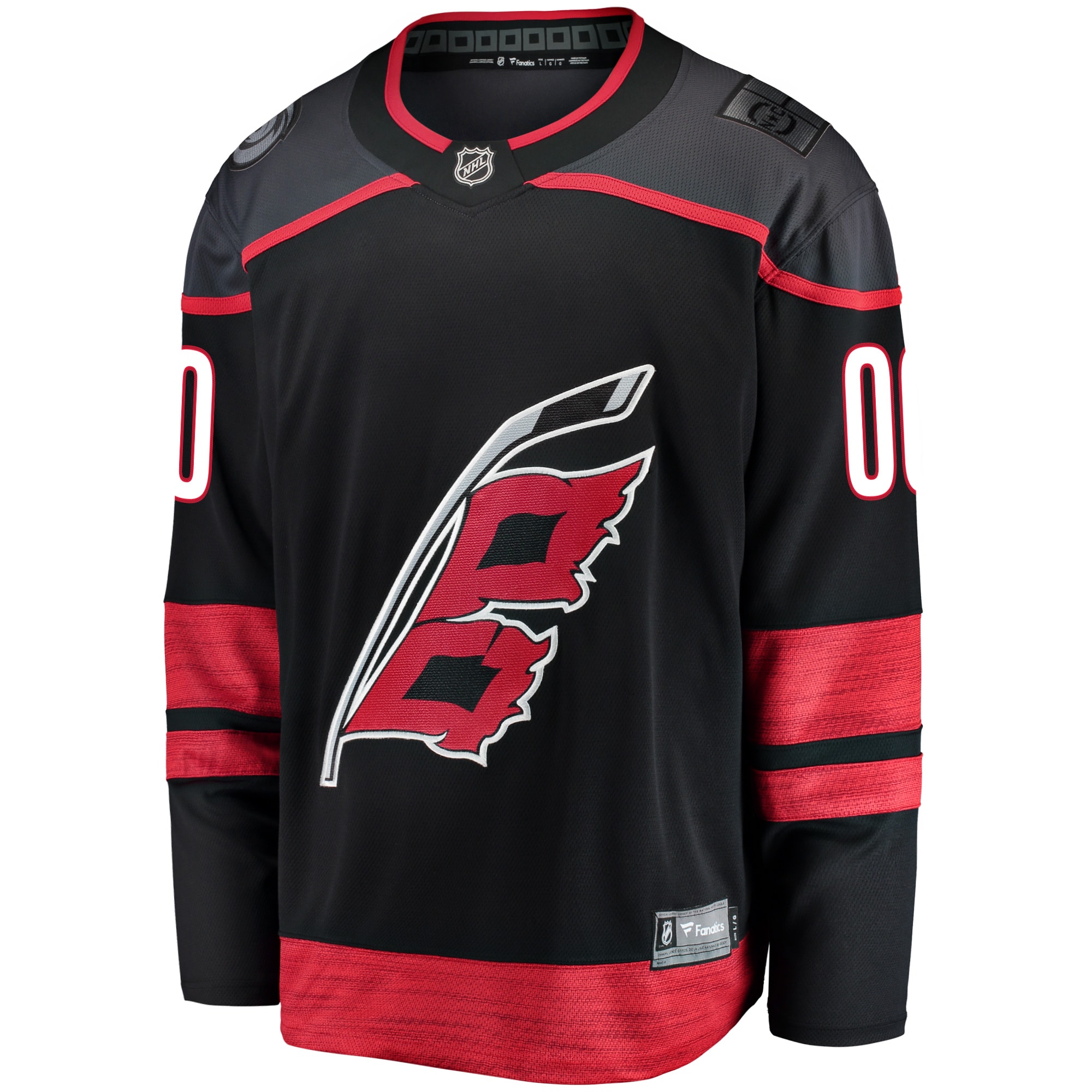 Carolina Hurricanes Fanatics Home Breakaway Custom Jersey – Black Clowdercats