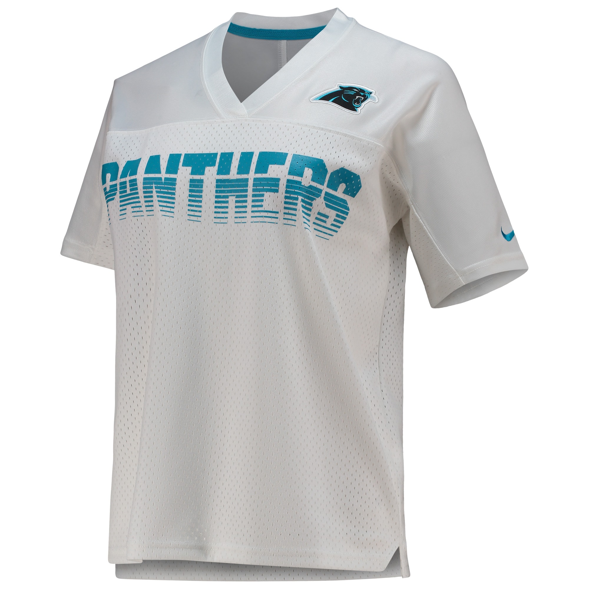 Carolina Panthers Nike Women’s Fan Replica Jersey – White Clowdercats