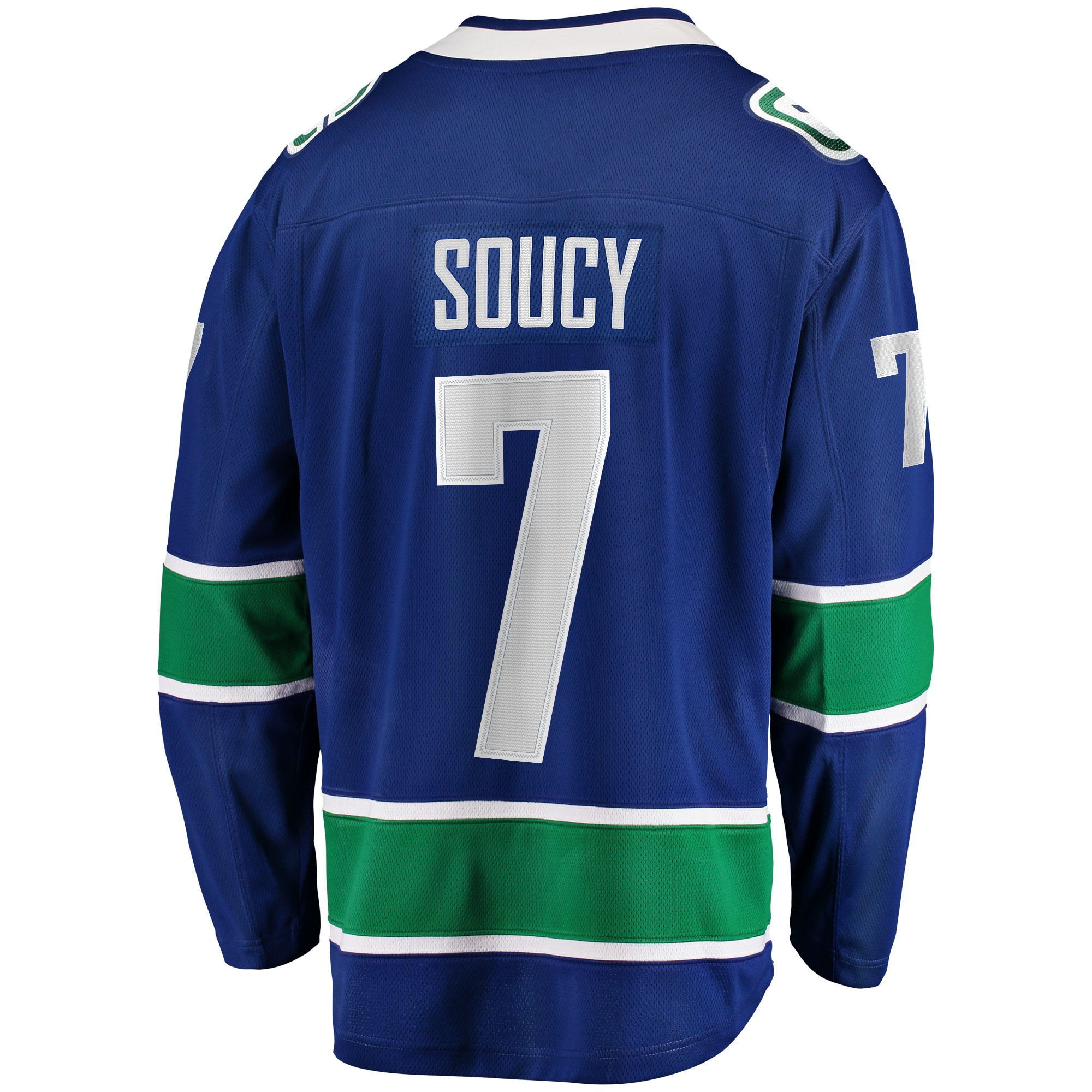 Carson Soucy Vancouver Canucks Fanatics Home Premier Breakaway Player Jersey – Blue Clowdercats