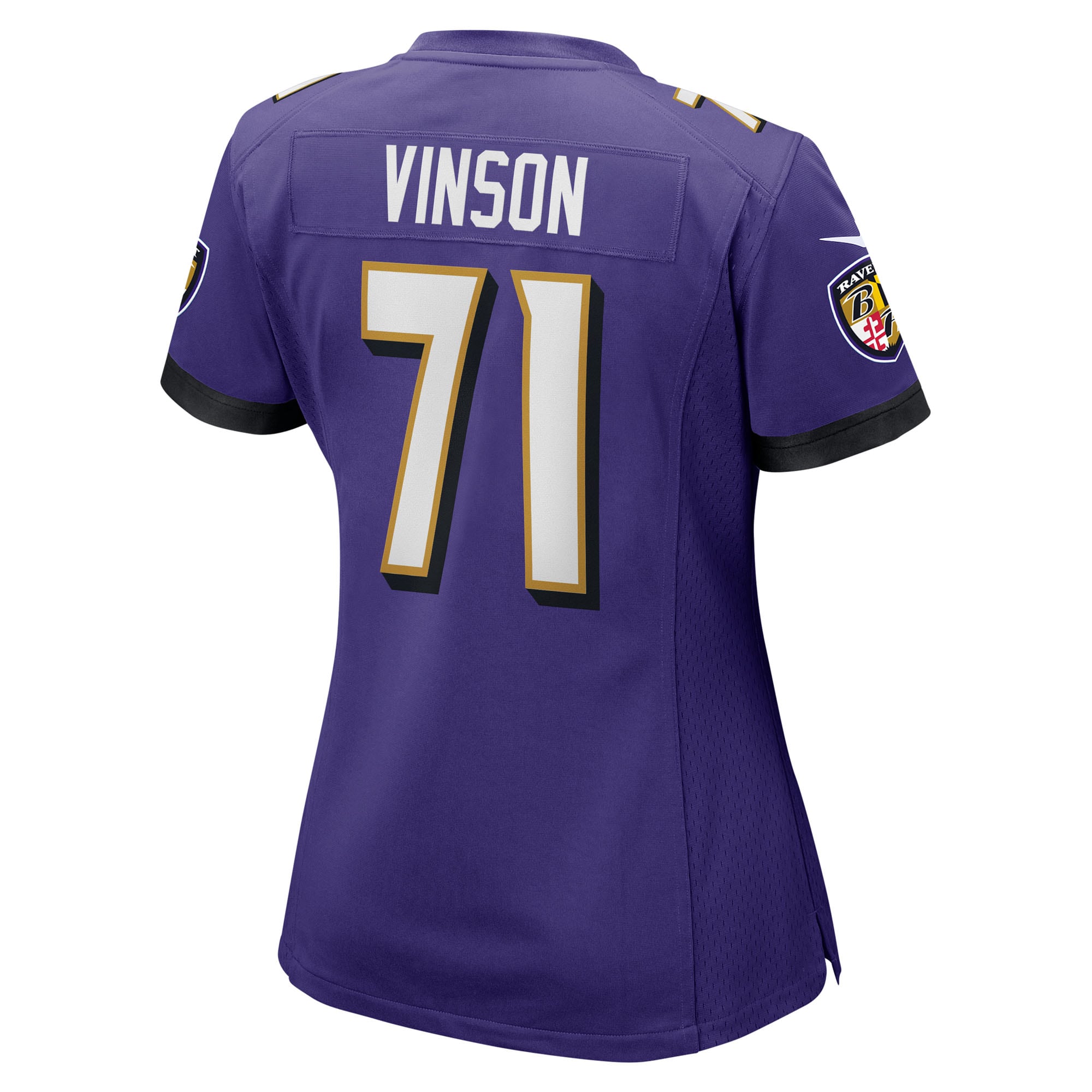 Carson Vinson Baltimore Ravens Nike Women’s Team Game Jersey – Purple Clowdercats