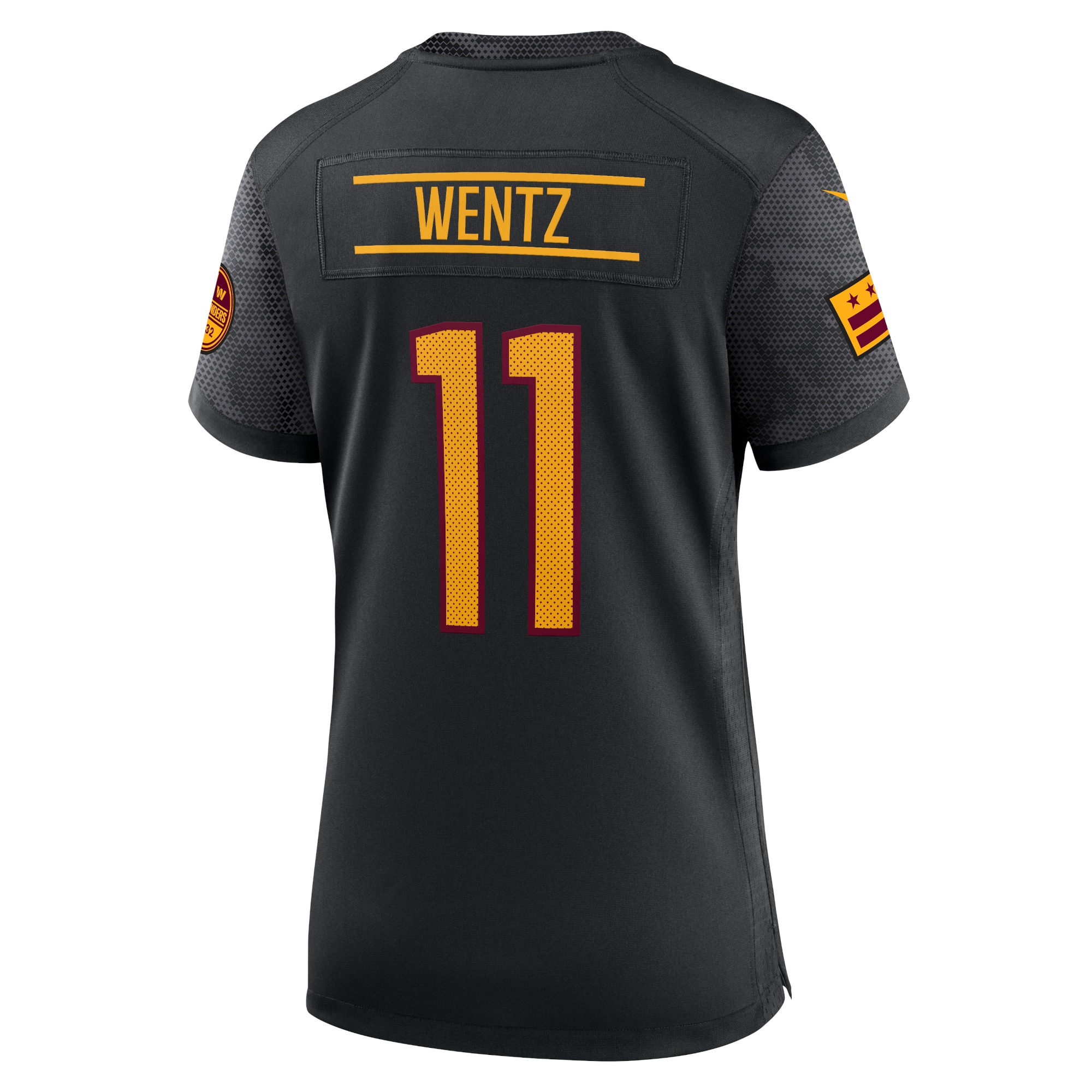 Carson Wentz Washington Commanders Nike Women’s Alternate Game Player Jersey – Black Clowdercats
