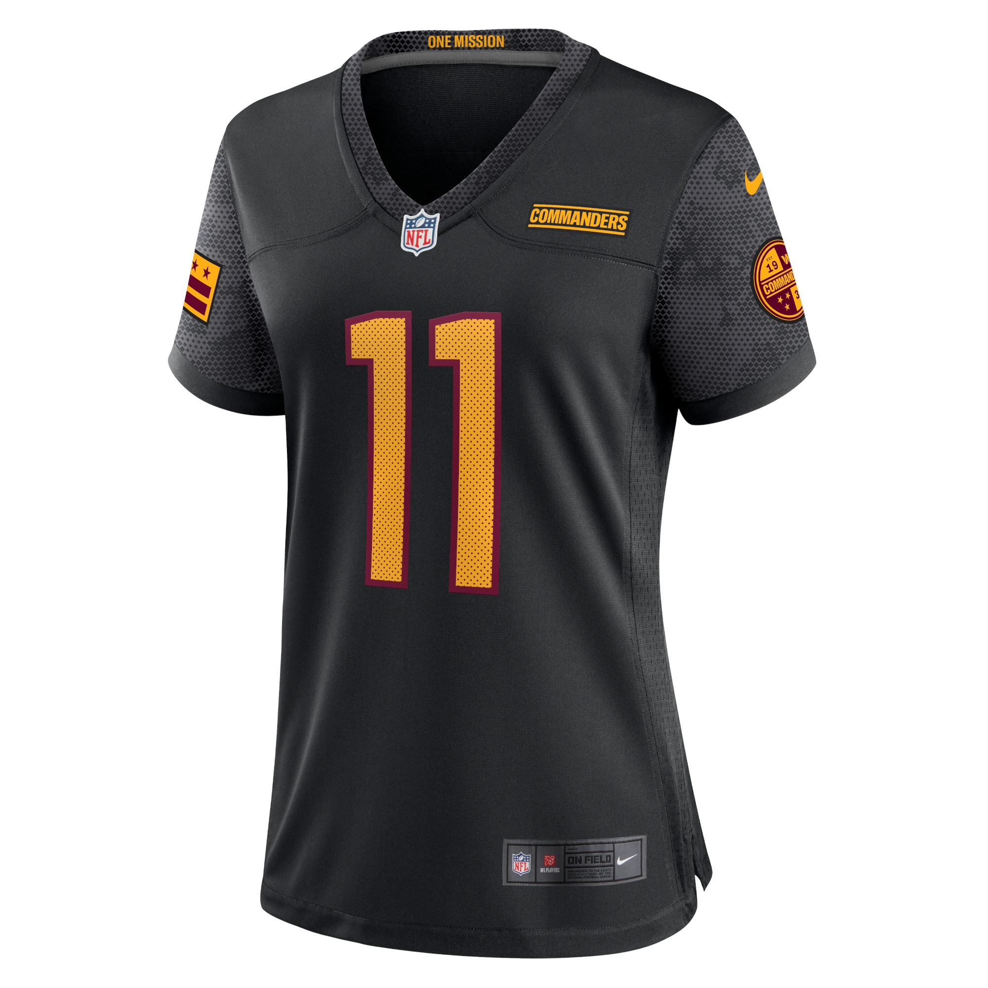 Carson Wentz Washington Commanders Nike Women’s Alternate Game Player Jersey – Black Clowdercats