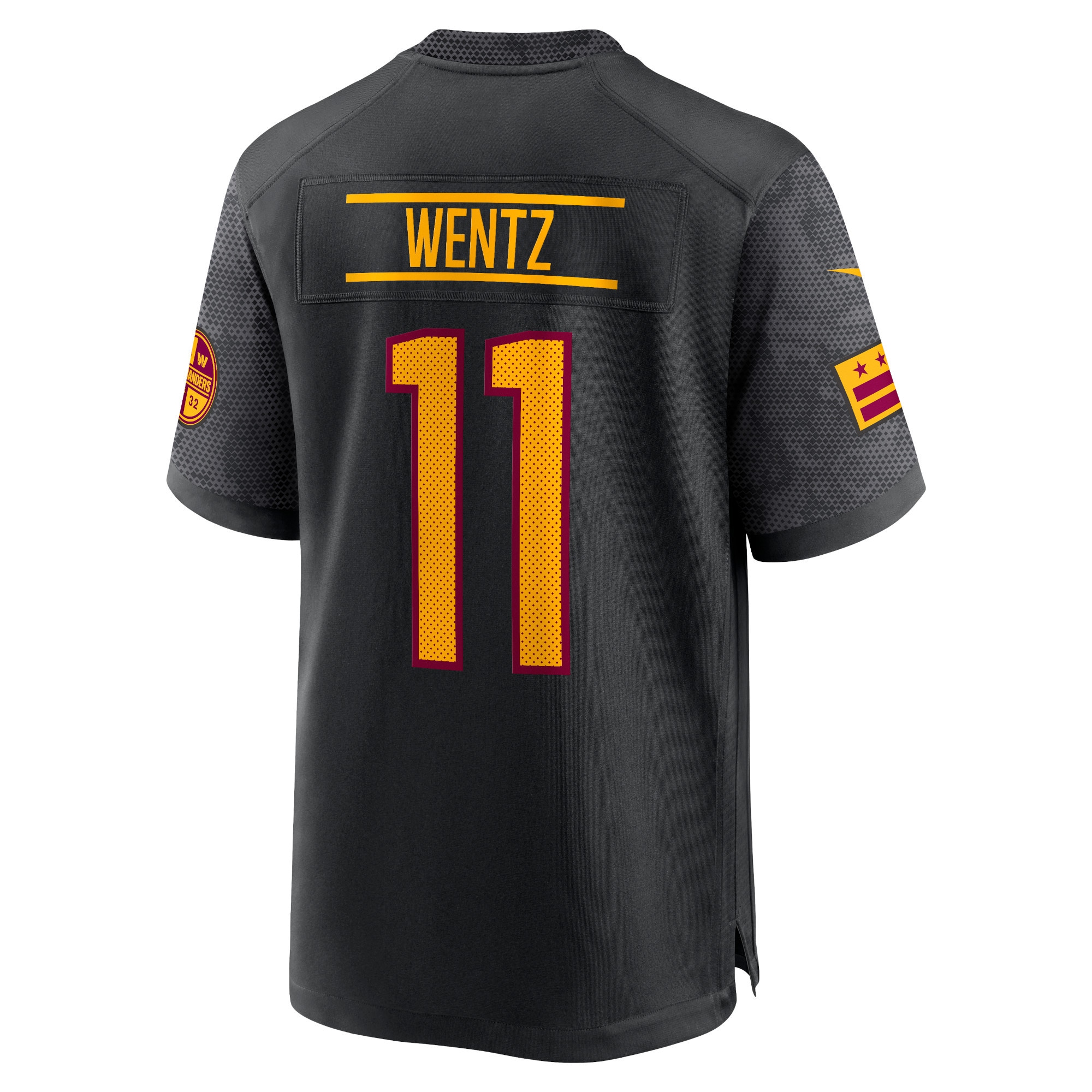 Carson Wentz Washington Commanders Nike Youth Alternate Game Jersey – Black Clowdercats