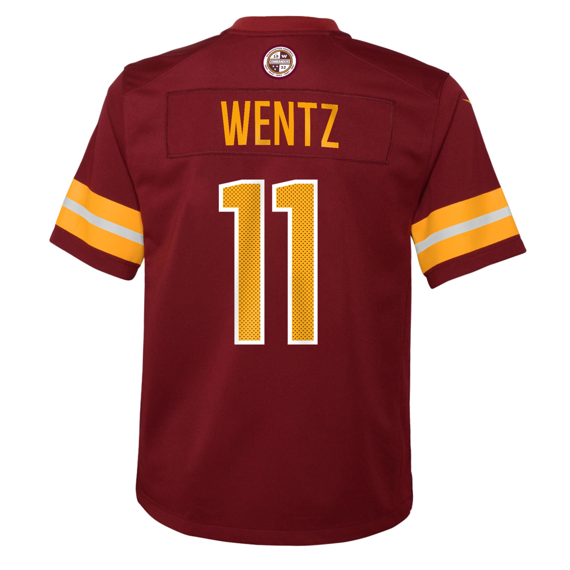 Carson Wentz Washington Commanders Nike Youth Game Jersey – Burgundy Clowdercats