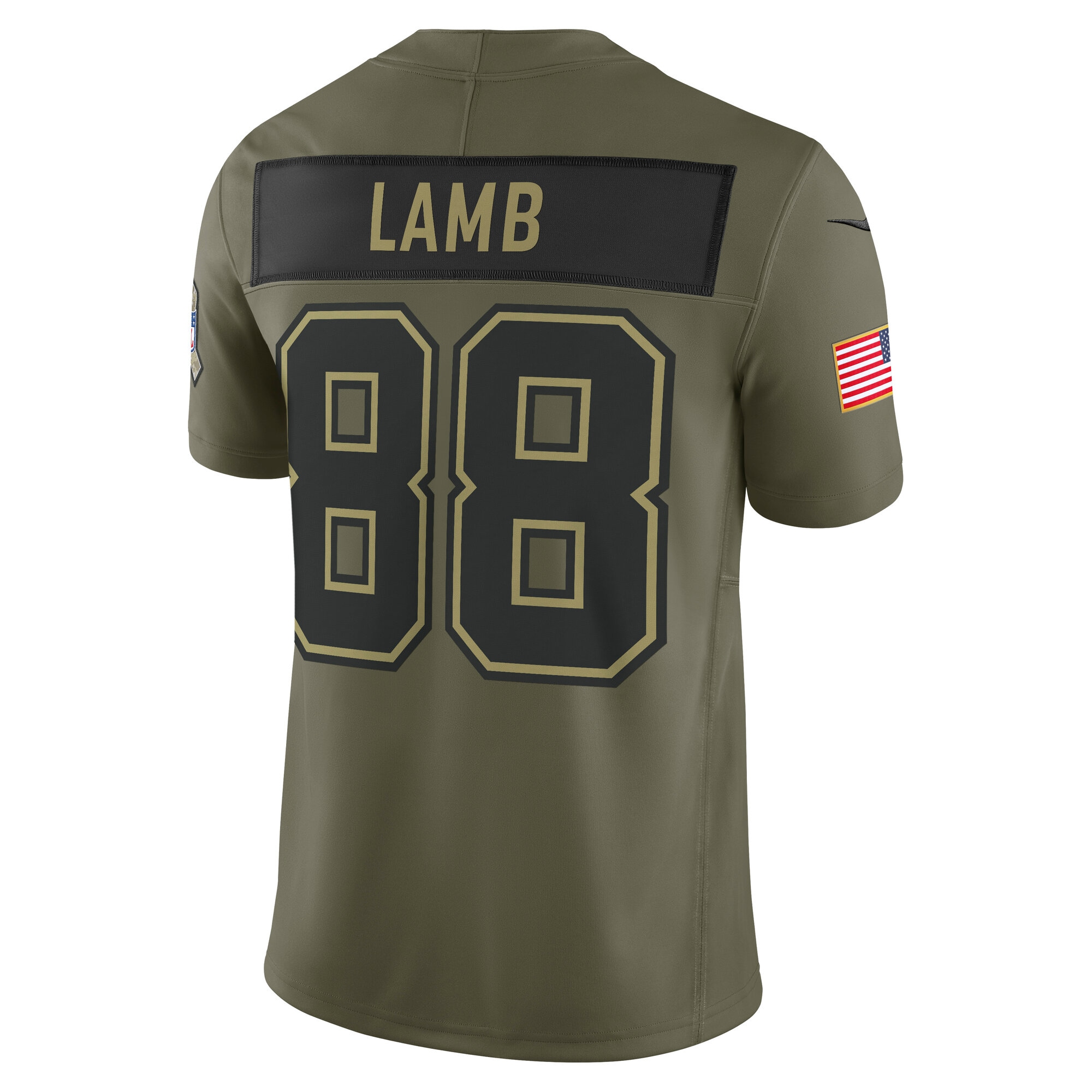 CeeDee Lamb Dallas Cowboys Nike 2025 Salute to Service Limited Jersey – Olive Clowdercats
