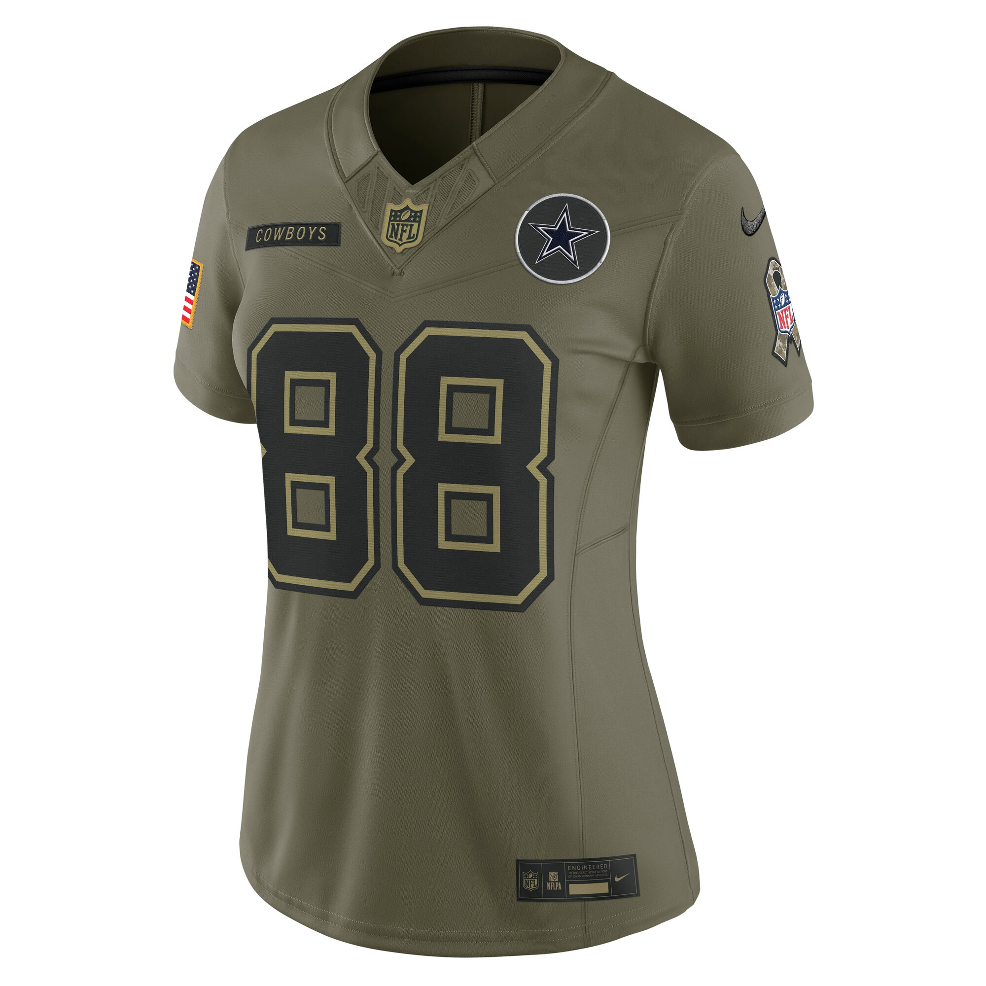CeeDee Lamb Dallas Cowboys Nike Women’s 2025 Salute to Service Limited Jersey – Olive Clowdercats