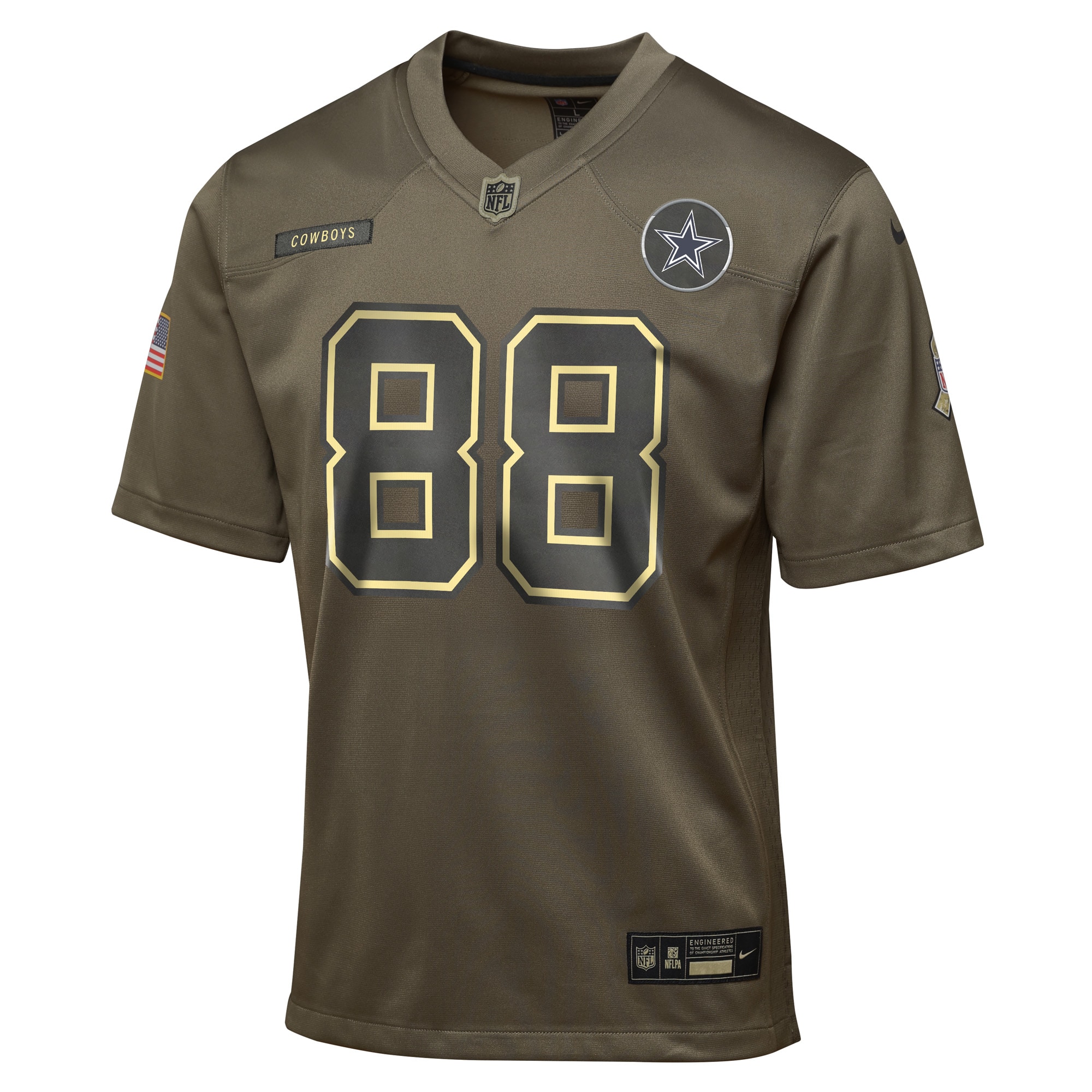 CeeDee Lamb Dallas Cowboys Nike Youth 2025 Salute to Service Game Jersey – Olive Clowdercats