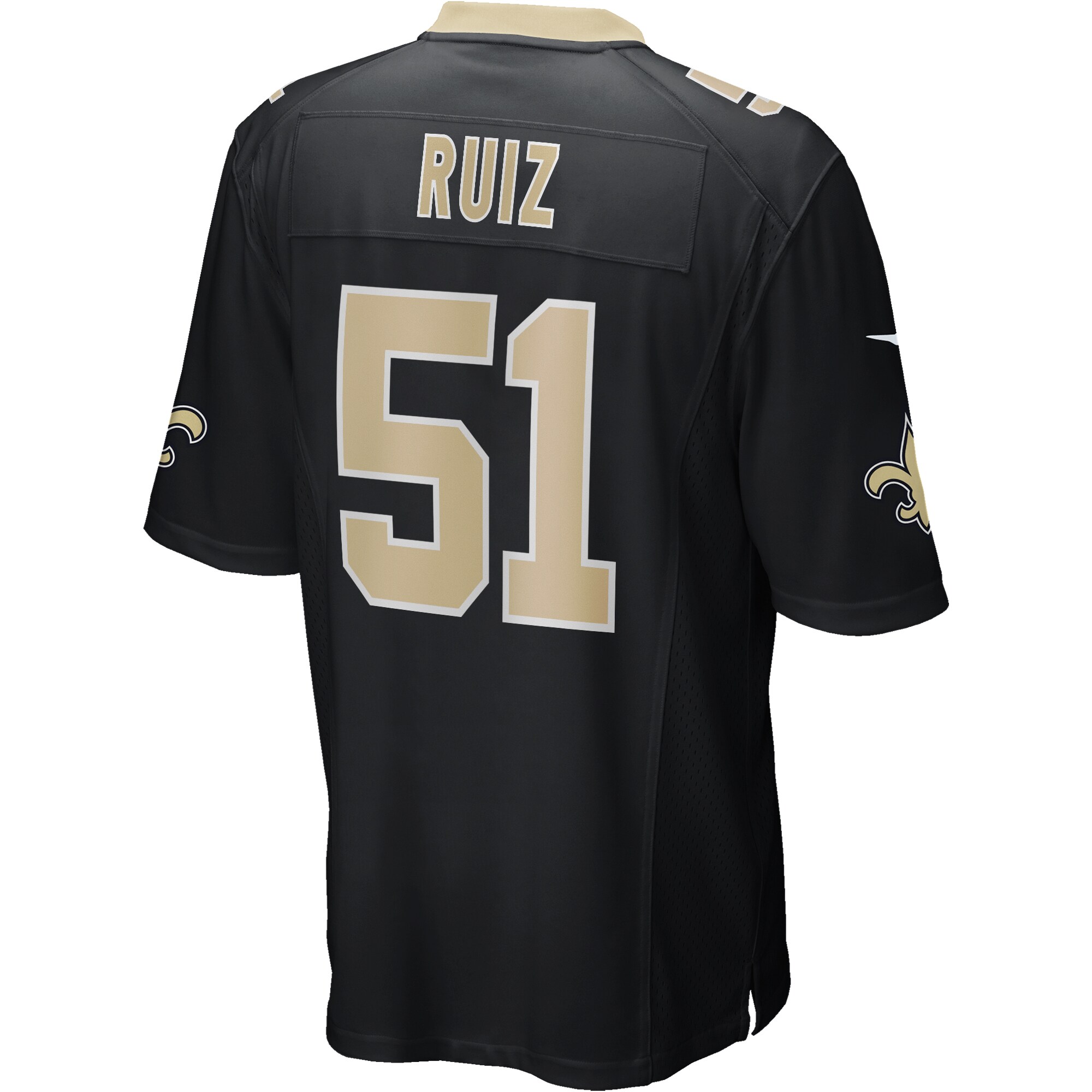 Cesar Ruiz New Orleans Saints Nike Game Jersey – Black Clowdercats