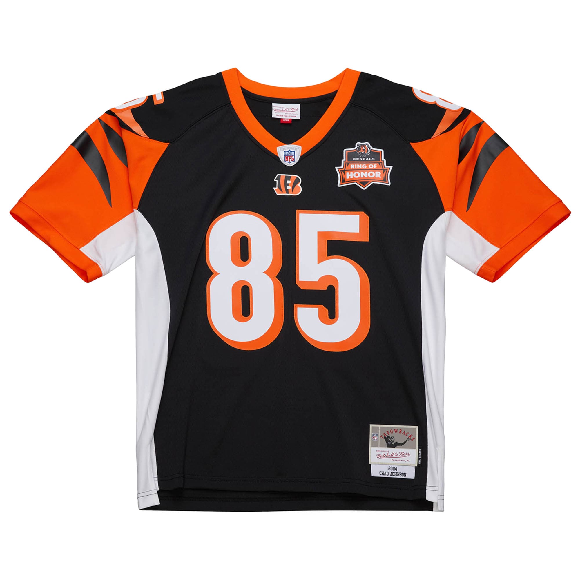 Chad Johnson Cincinnati Bengals Mitchell & Ness 2004 Legacy Replica Jersey – Black Clowdercats