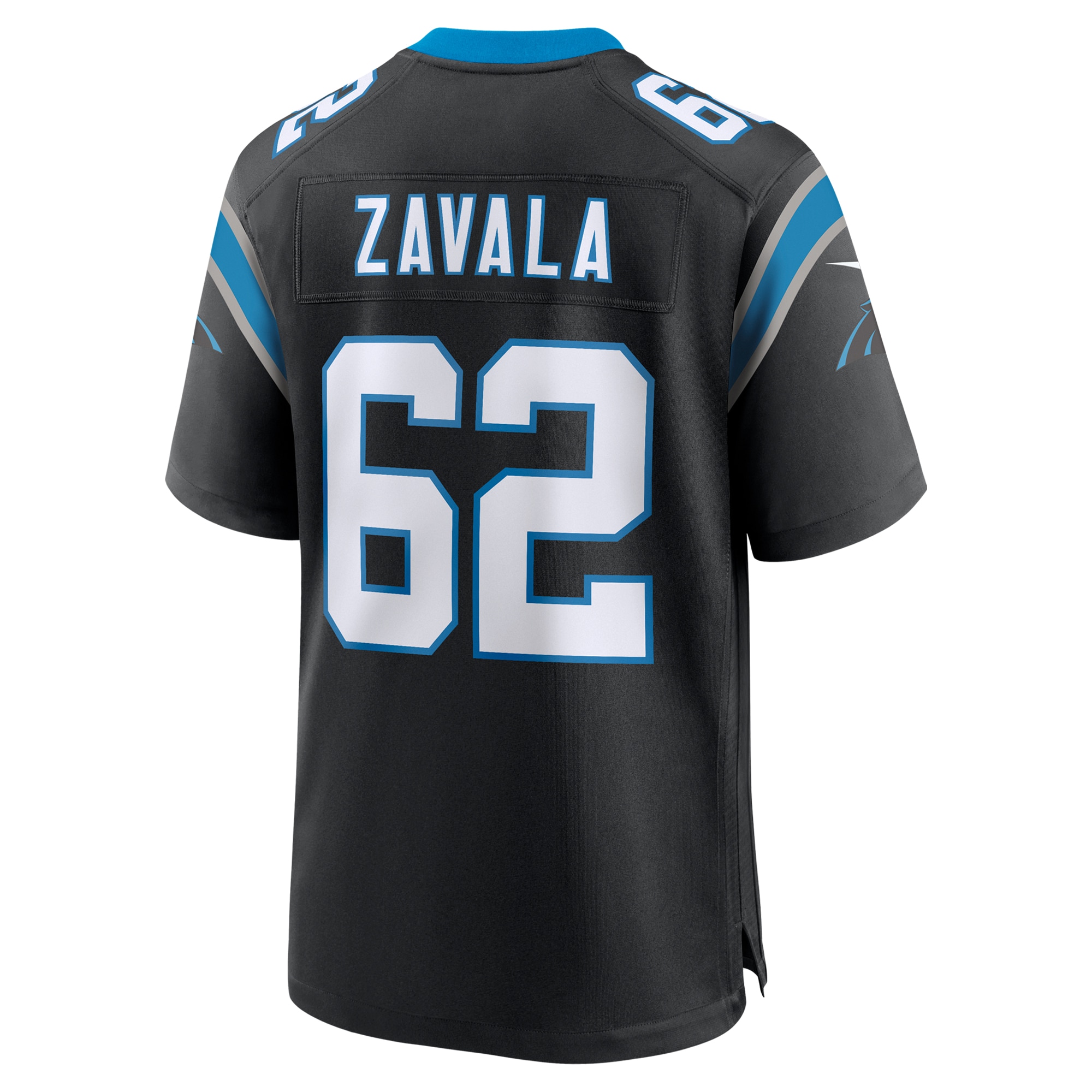 Chandler Zavala Carolina Panthers Nike Game Jersey – Black Clowdercats