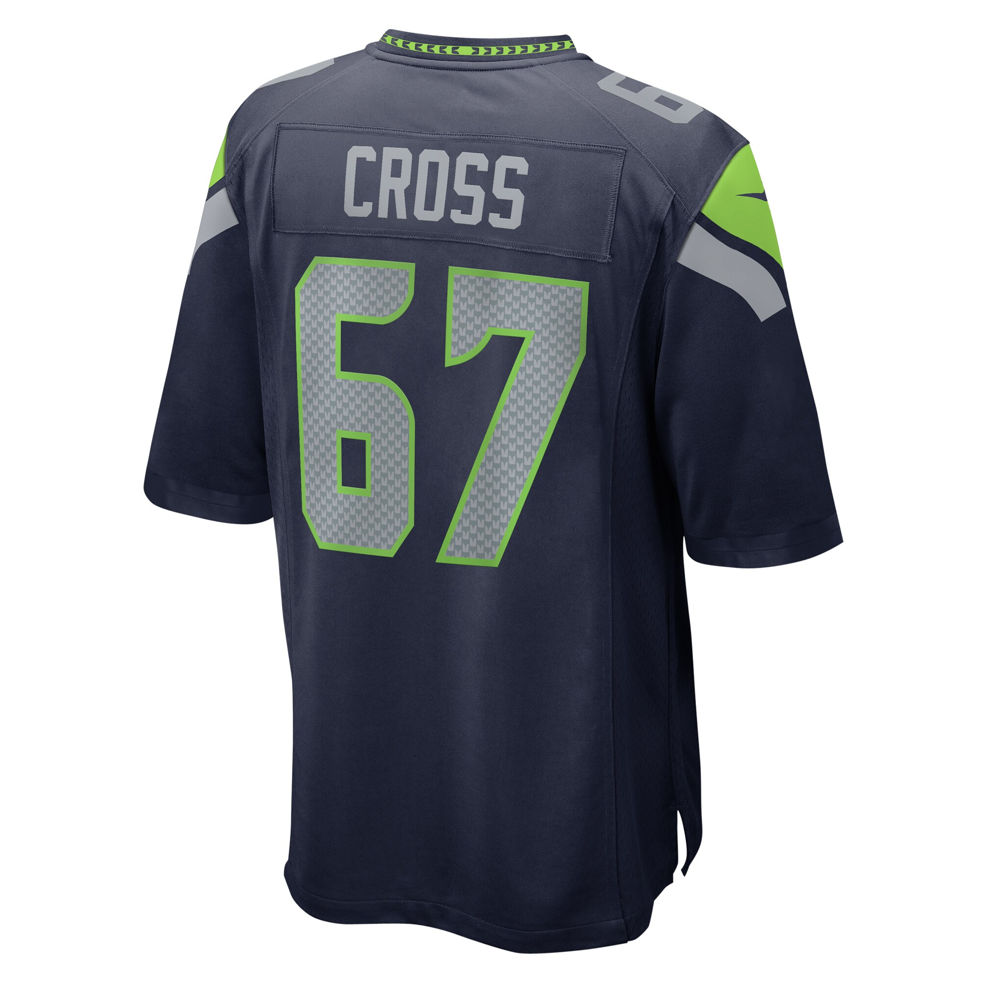 Charles Cross Seattle Seahawks Nike Game Jersey – College Navy Clowdercats