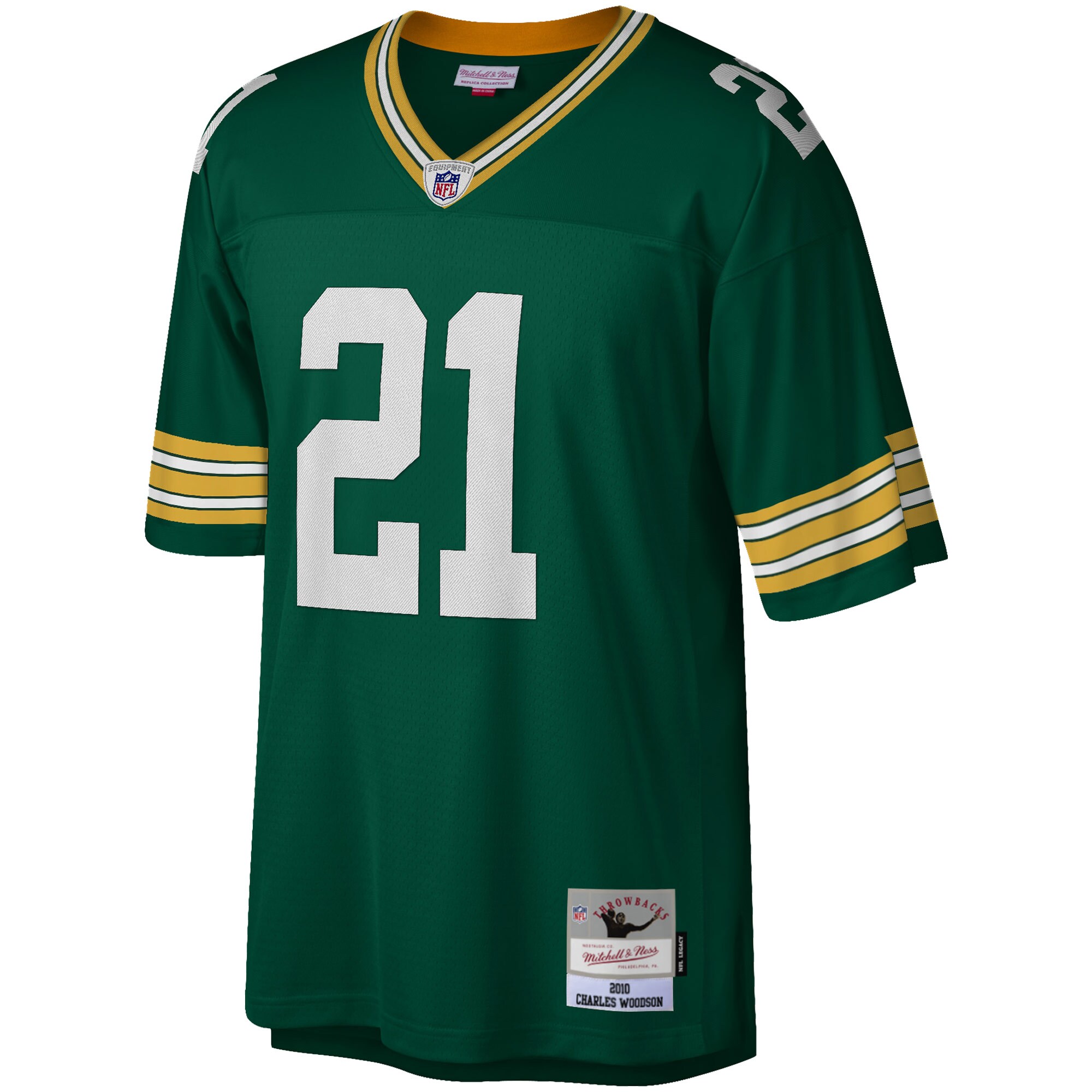 Charles Woodson Green Bay Packers Mitchell & Ness Legacy Replica Jersey – Green Clowdercats