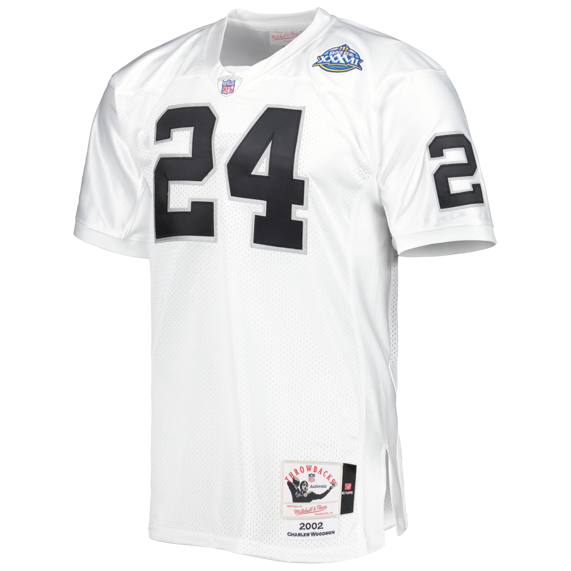 Charles Woodson Las Vegas Raiders 2002 Mitchell & Ness Authentic Throwback Retired Player Jersey – White Clowdercats