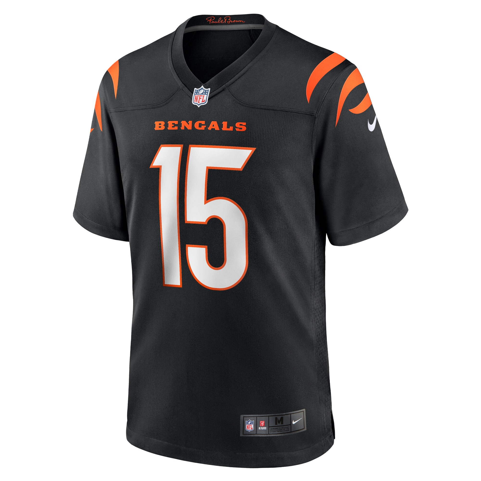 Charlie Jones Cincinnati Bengals Nike Team Game Jersey – Black Clowdercats