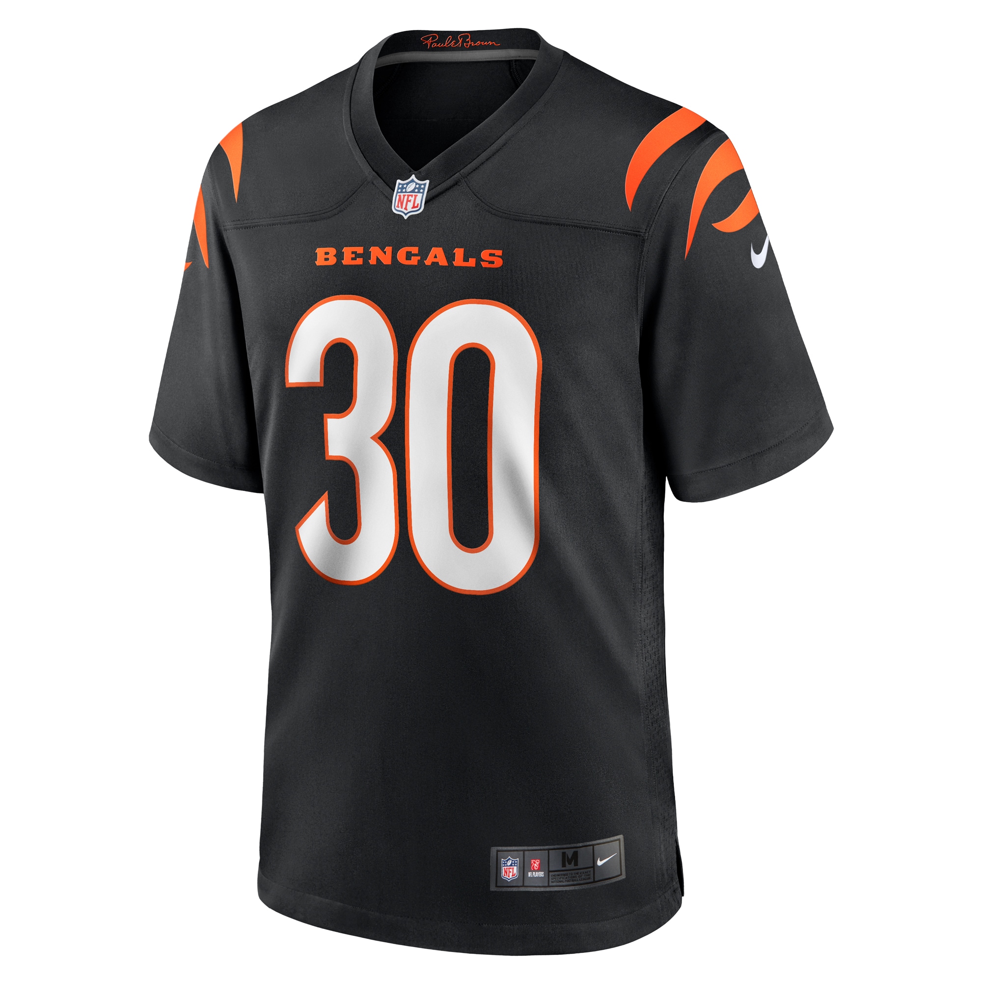 Chase Brown Cincinnati Bengals Nike Team Game Jersey – Black Clowdercats