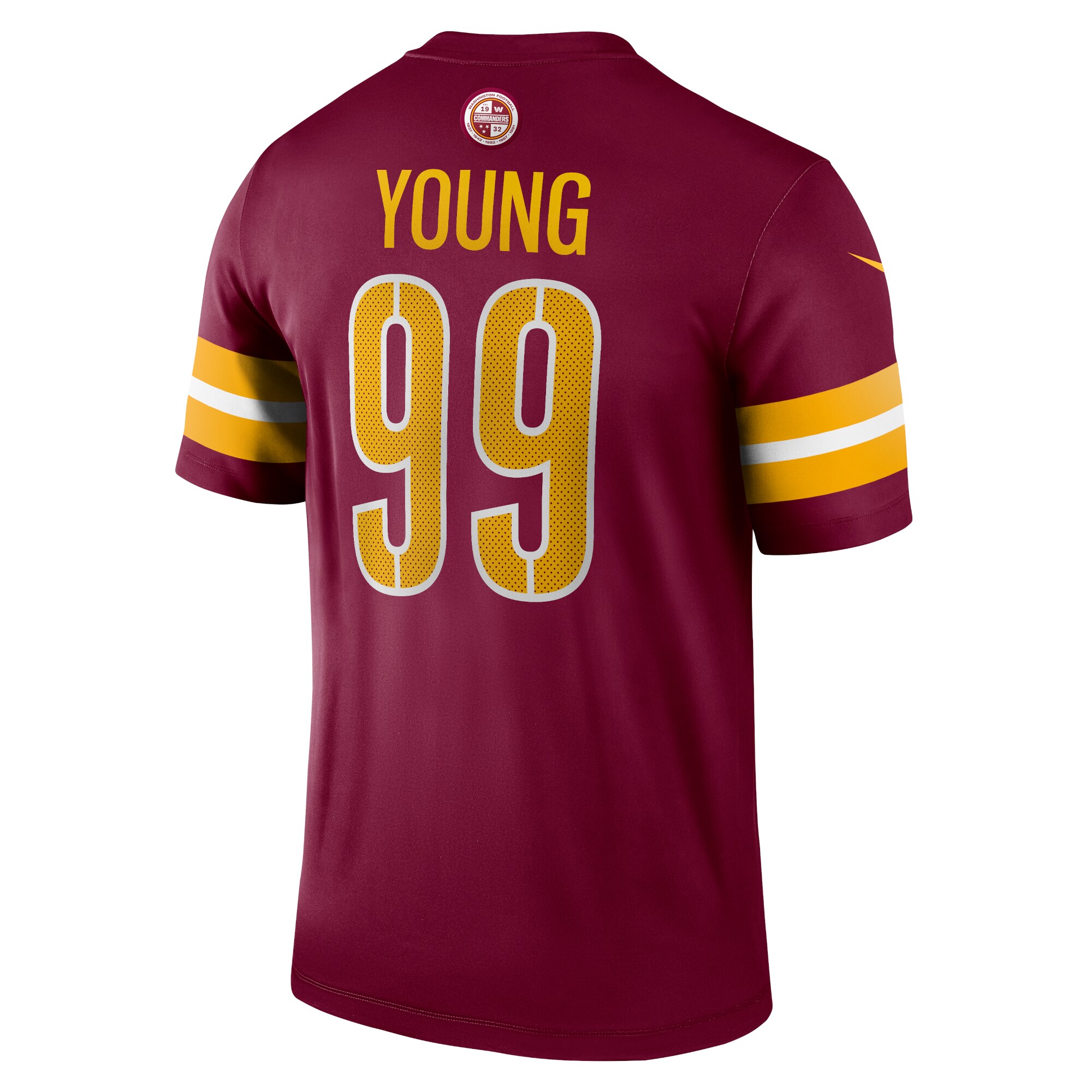 Chase Young Washington Commanders Nike Legend Player Performance Top – Burgundy Clowdercats