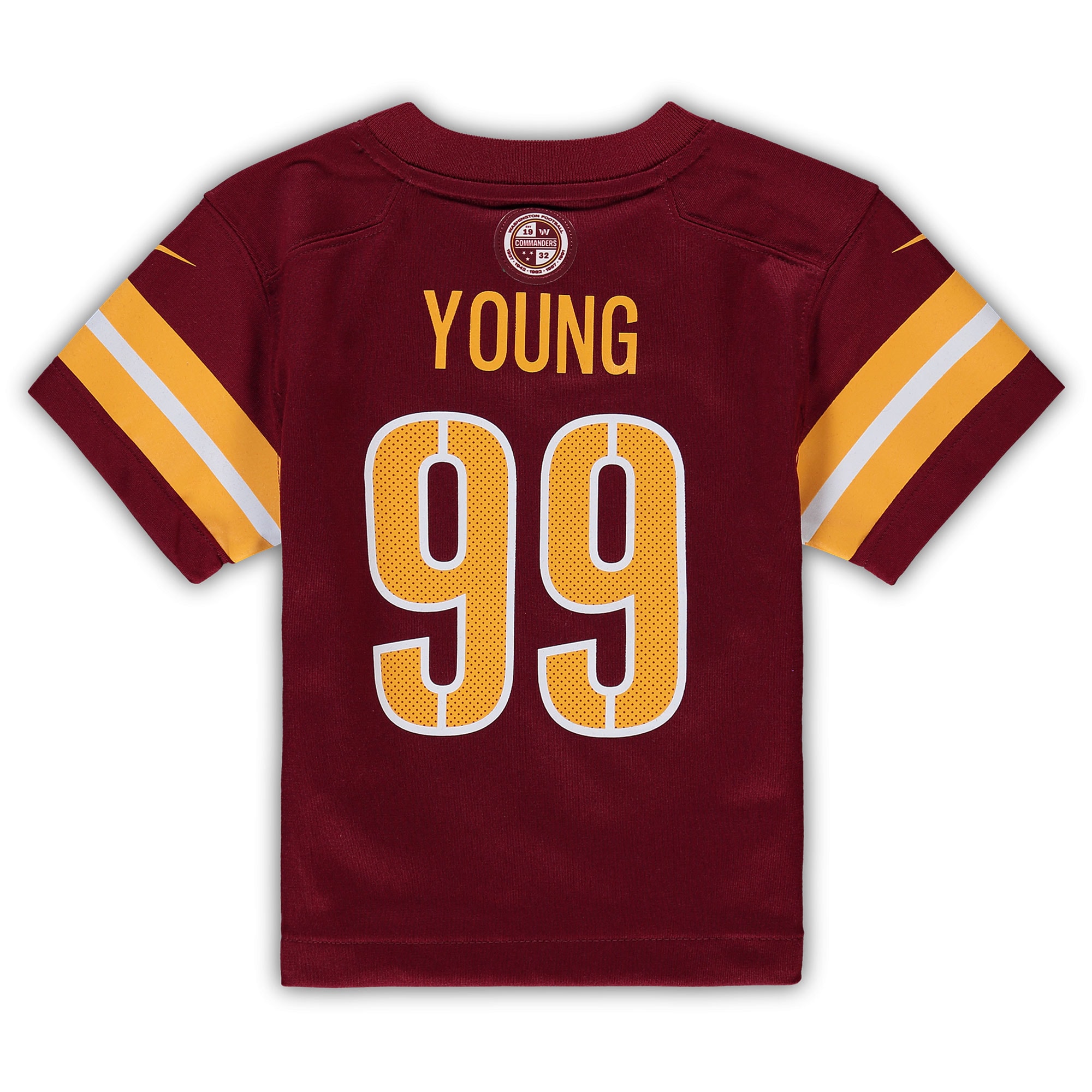 Chase Young Washington Commanders Nike Toddler Game Jersey – Burgundy Clowdercats