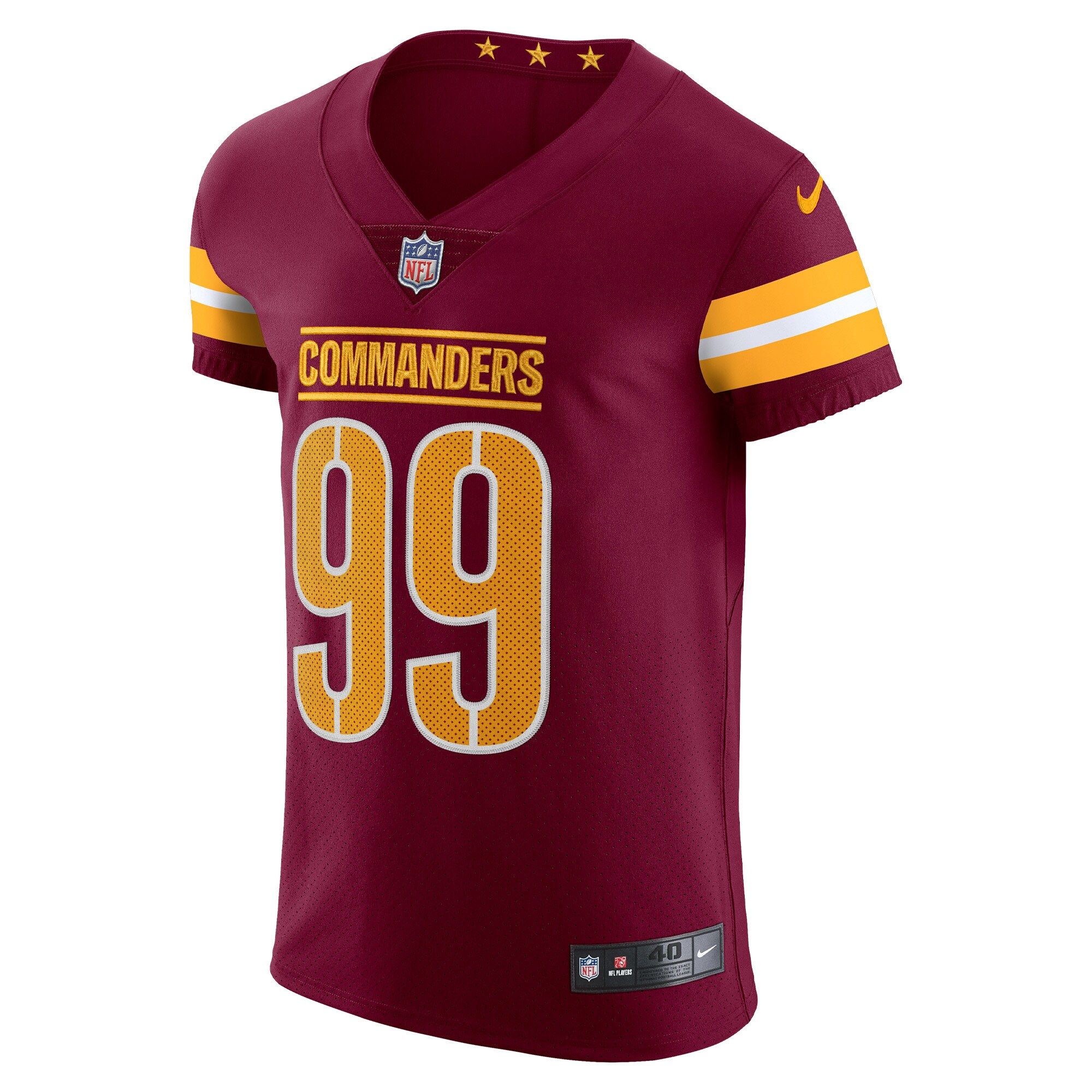 Chase Young Washington Commanders Nike Vapor Elite Jersey – Burgundy Clowdercats
