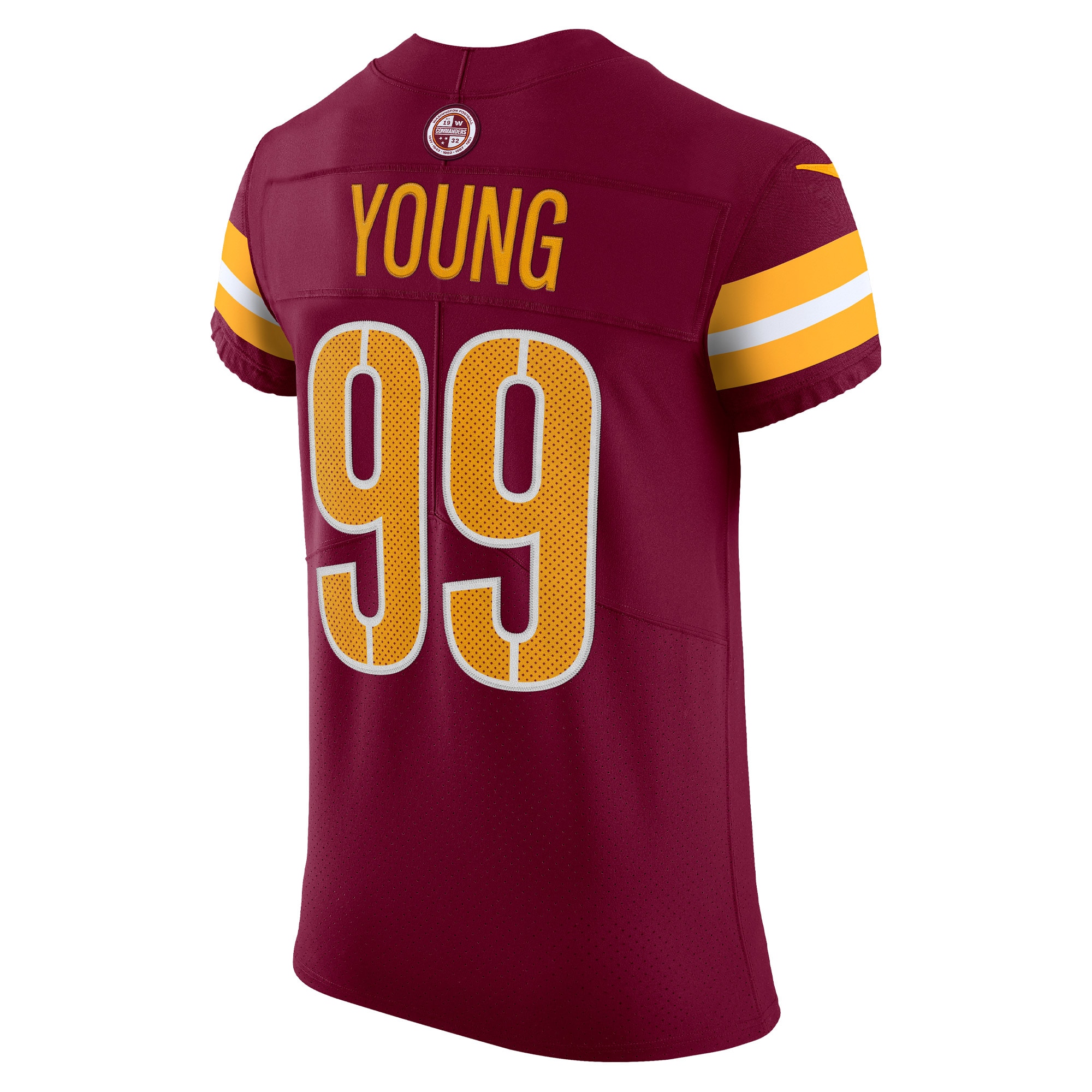 Chase Young Washington Commanders Nike Vapor Elite Jersey – Burgundy Clowdercats