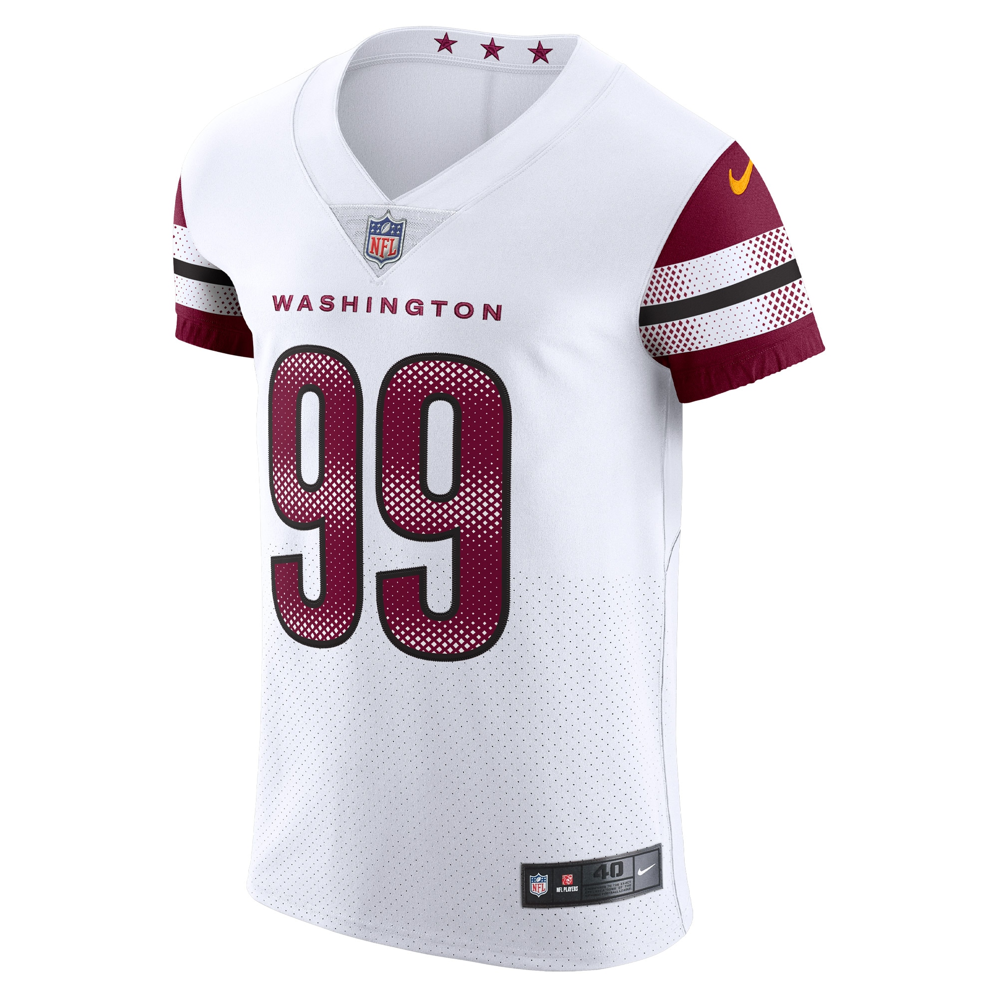 Chase Young Washington Commanders Nike Vapor Elite Jersey – White Clowdercats