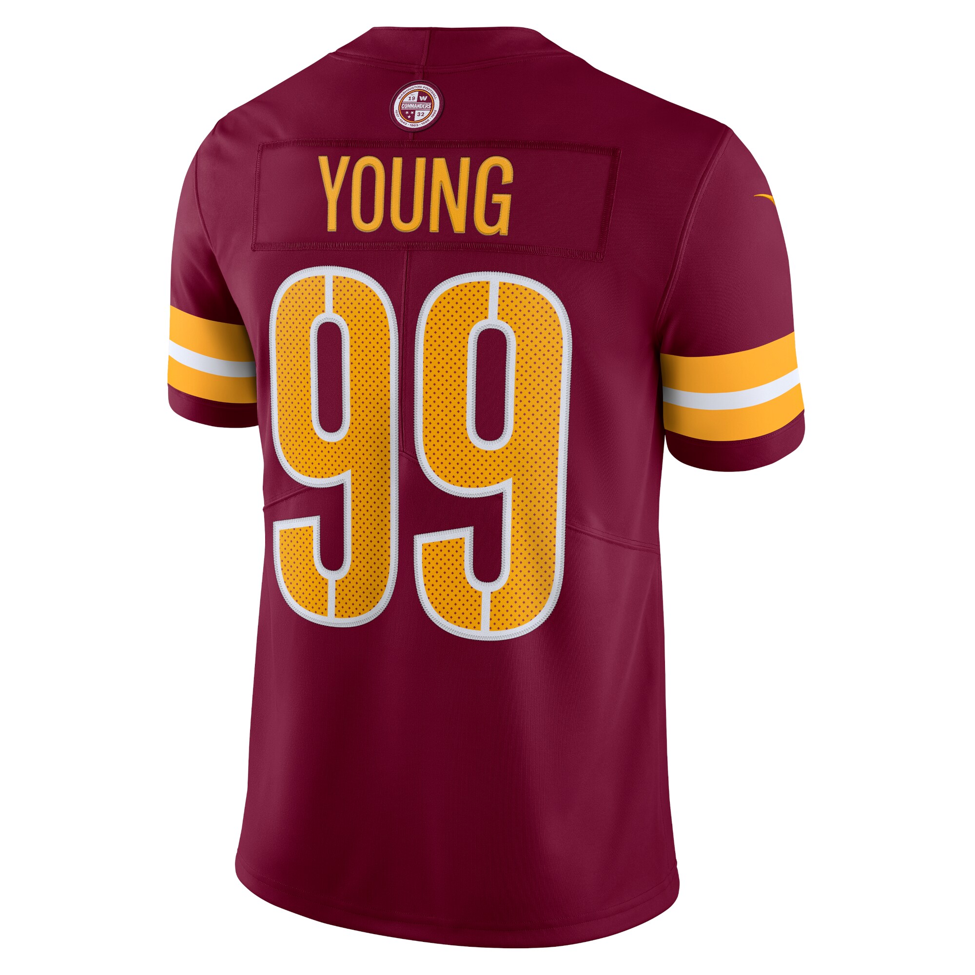 Chase Young Washington Commanders Nike Vapor Limited Jersey – Burgundy Clowdercats