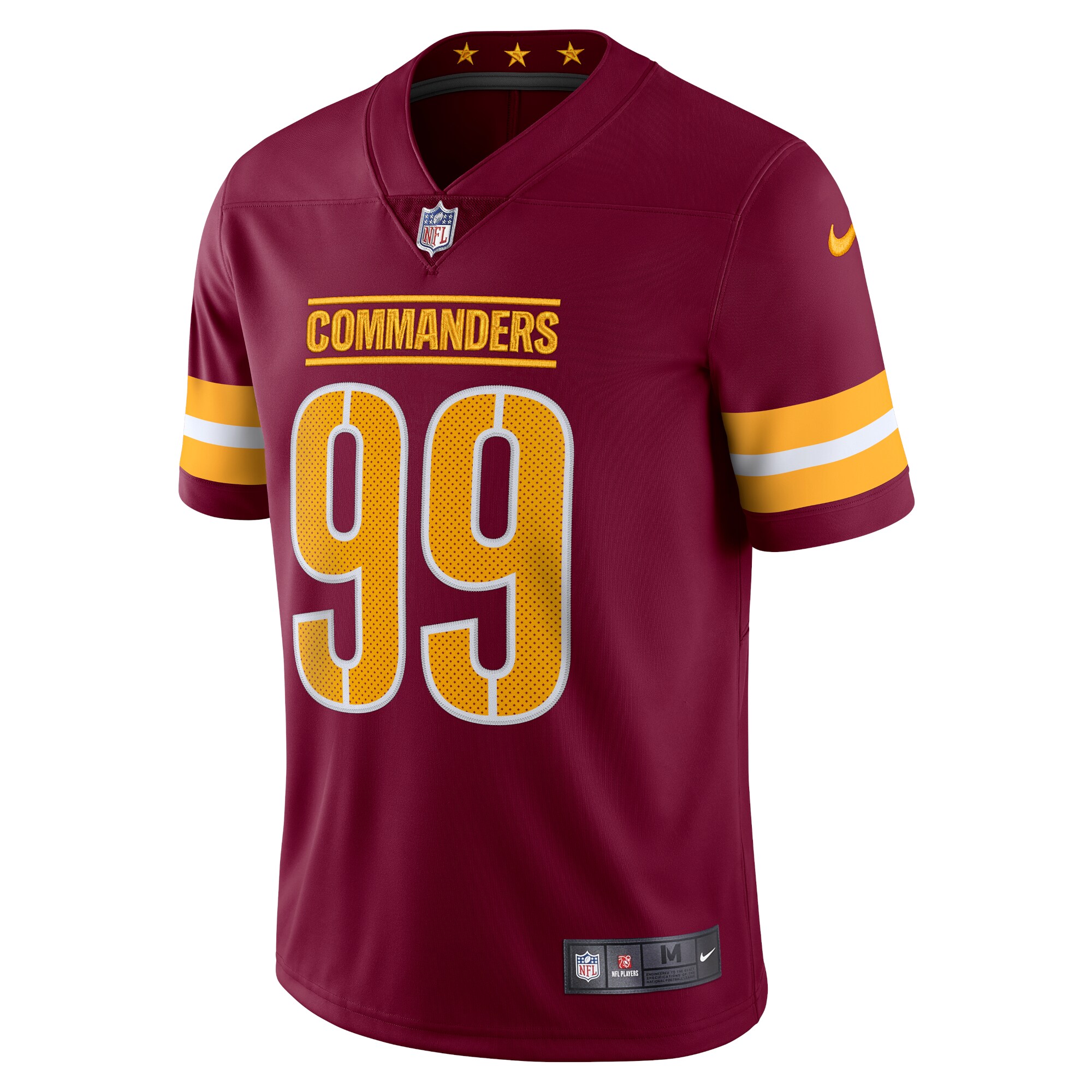 Chase Young Washington Commanders Nike Vapor Limited Jersey – Burgundy Clowdercats