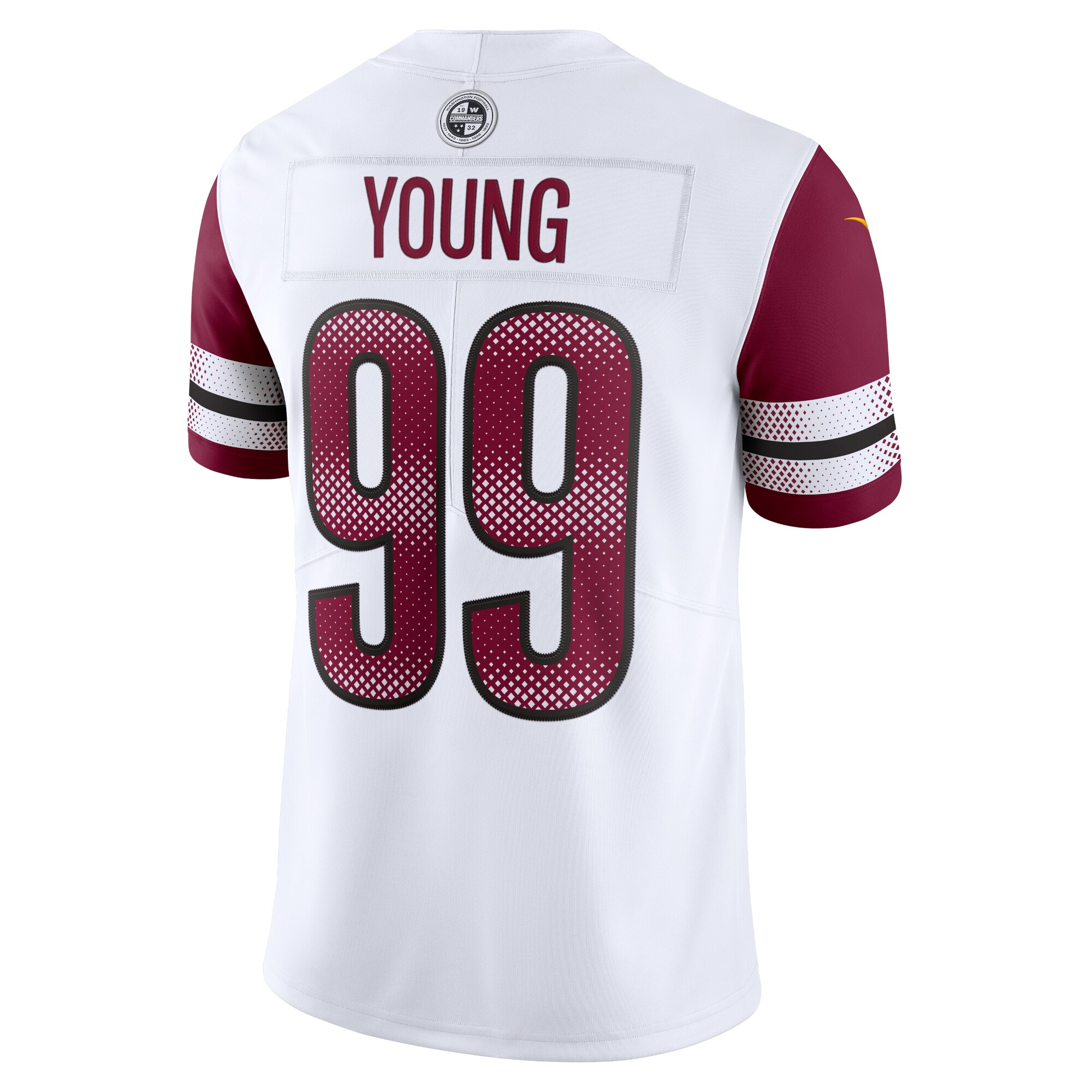 Chase Young Washington Commanders Nike Vapor Limited Jersey – White Clowdercats
