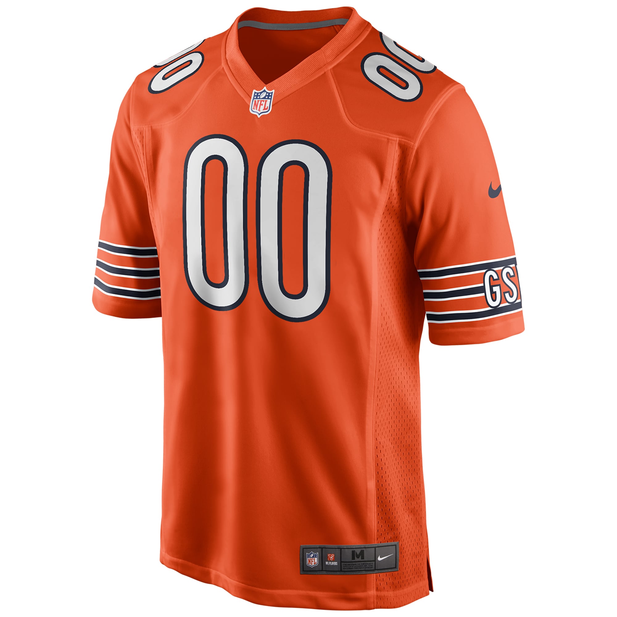 Chicago Bears Nike Alternate Custom Game Jersey – Orange Clowdercats