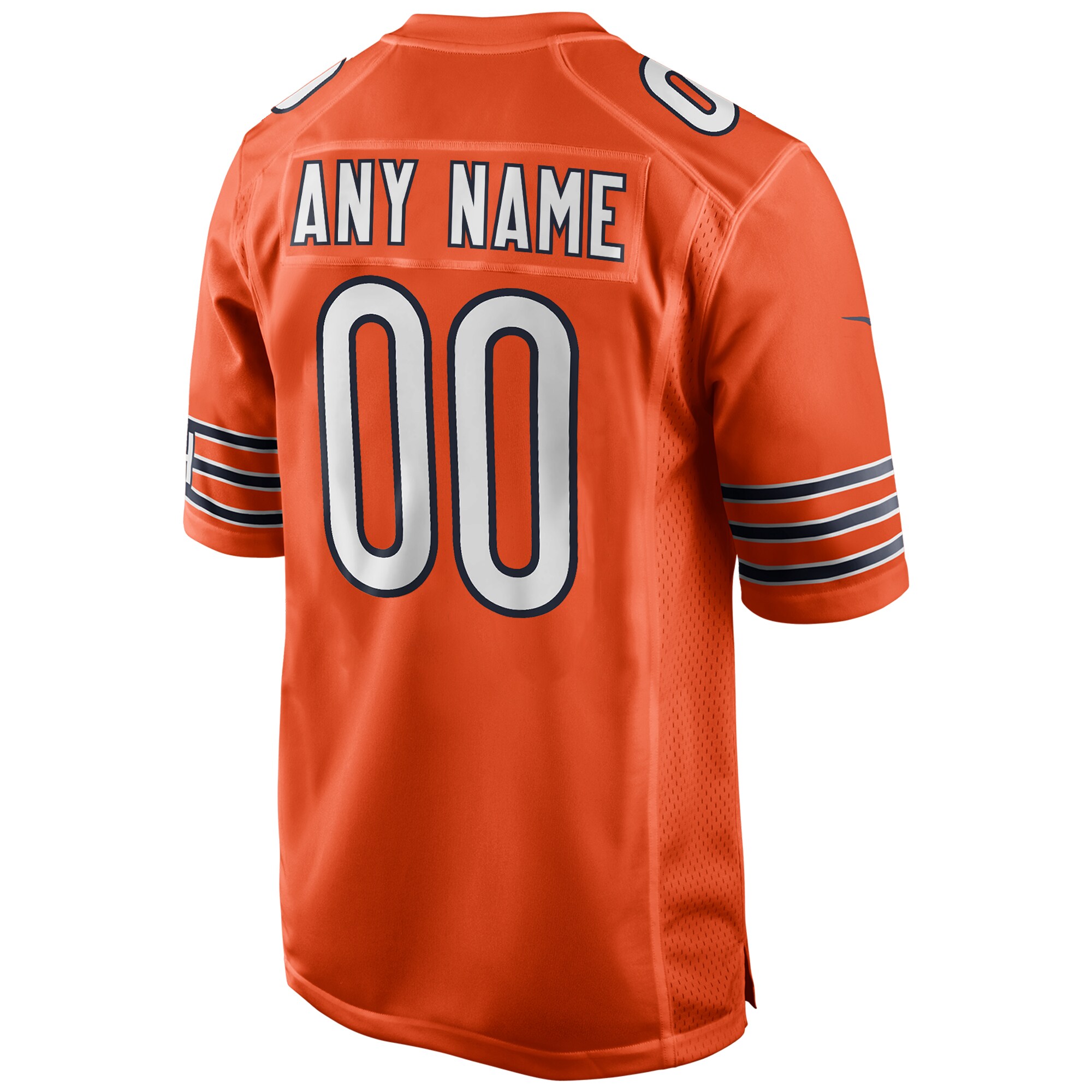 Chicago Bears Nike Alternate Custom Game Jersey – Orange Clowdercats