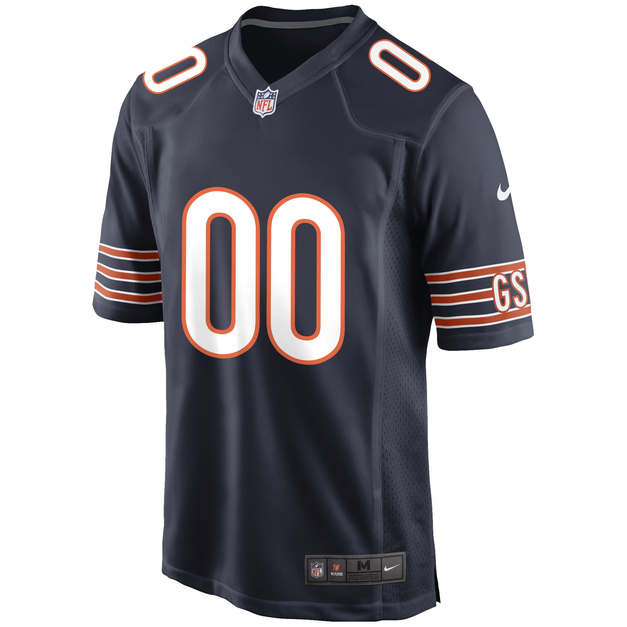Chicago Bears Nike Custom Game Jersey – Navy Clowdercats