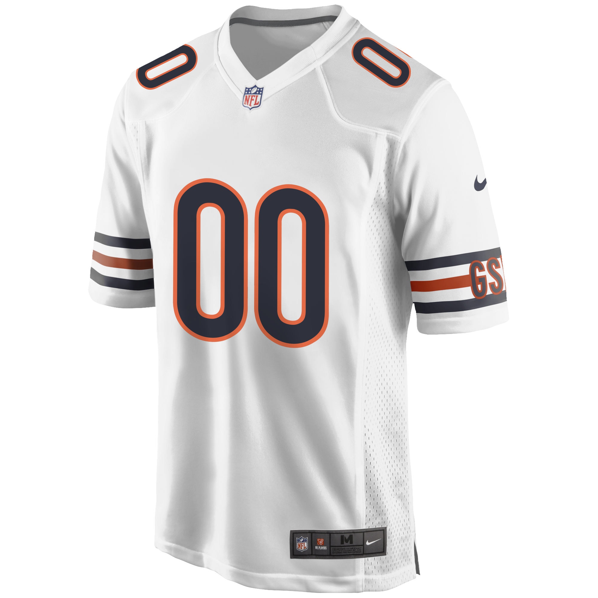 Chicago Bears Nike Custom Game Jersey – White Clowdercats