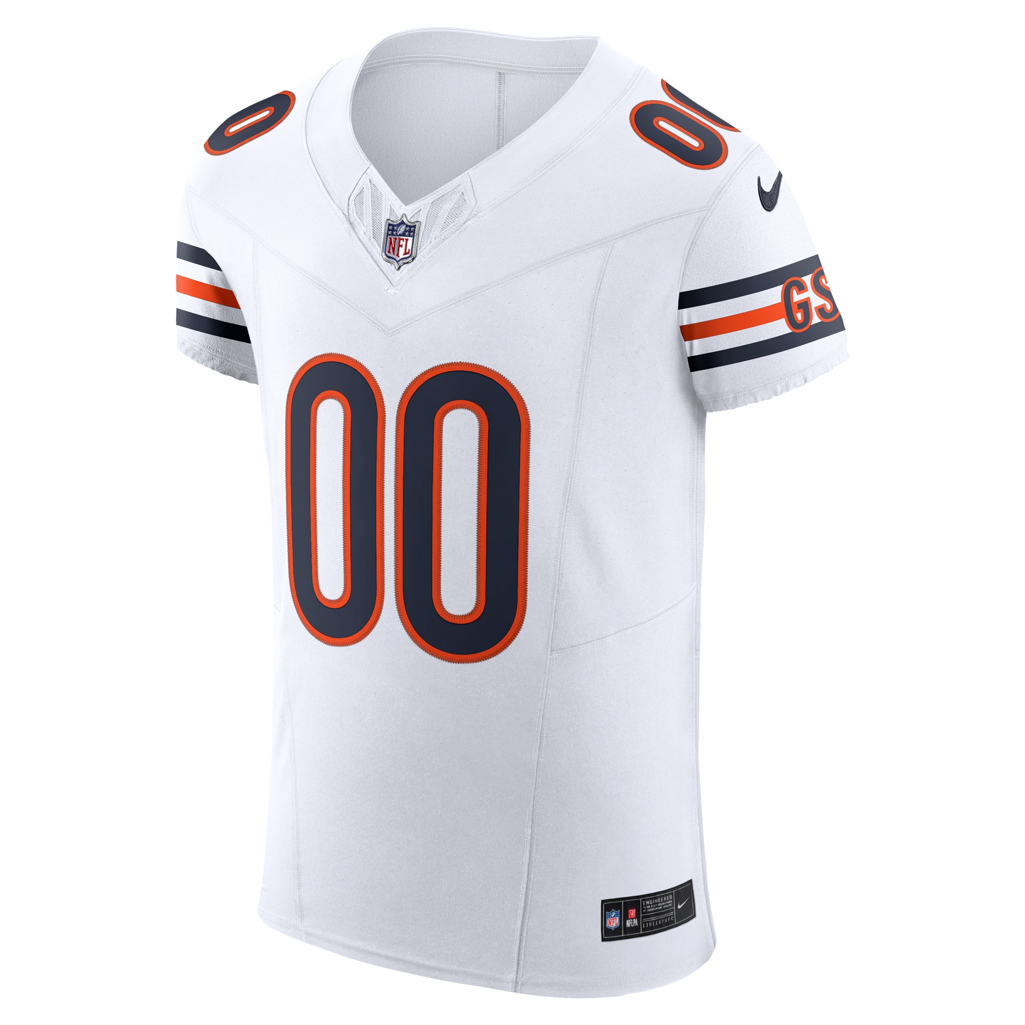 Chicago Bears Nike Vapor F.U.S.E. Elite Custom Jersey – White Clowdercats