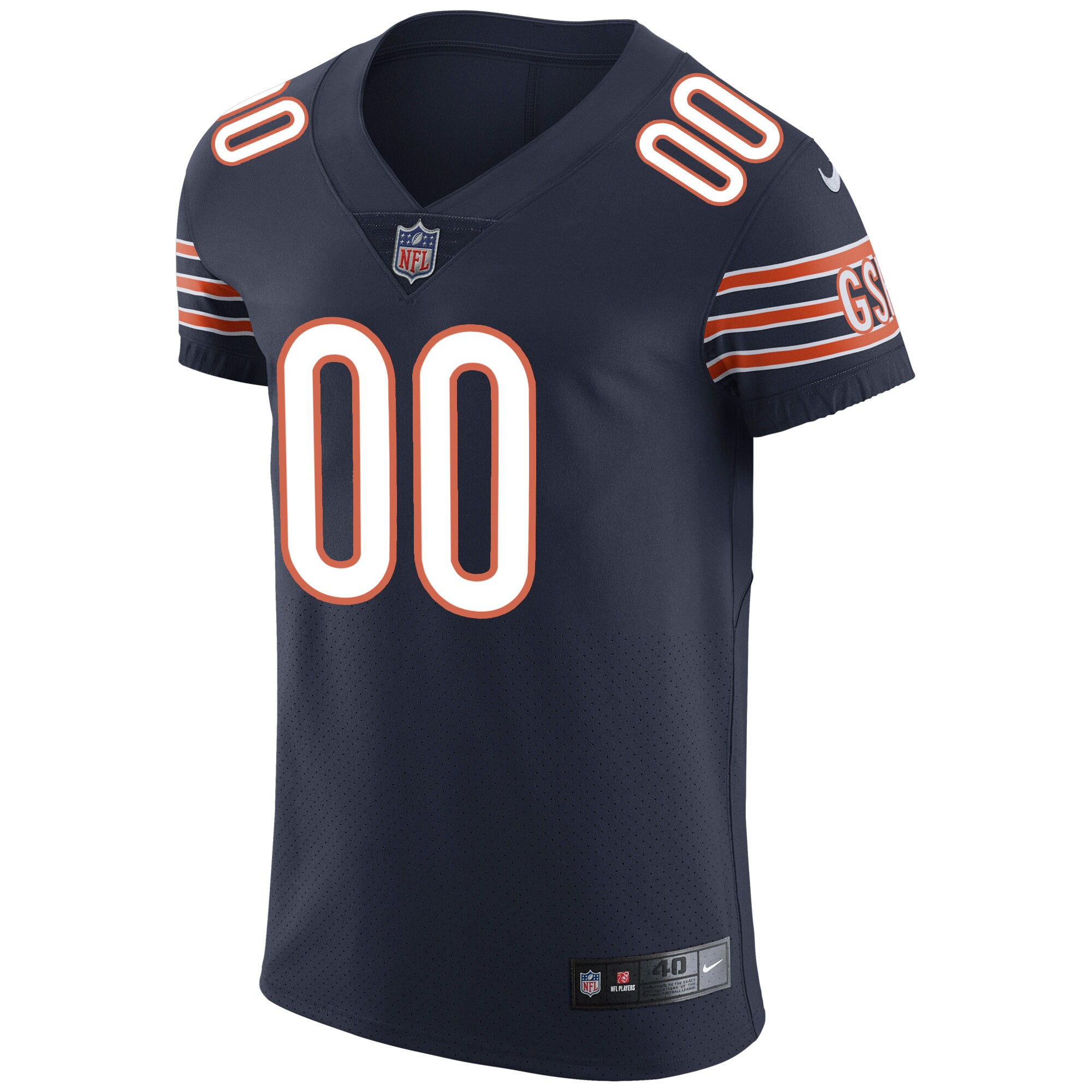 Chicago Bears Nike Vapor Untouchable Custom Elite Jersey – Navy Clowdercats