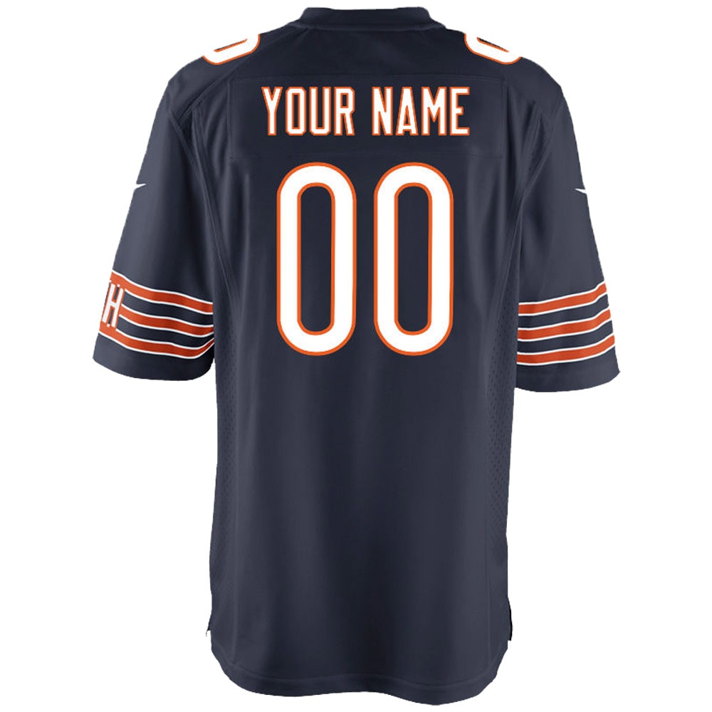 Chicago Bears Nike Youth Custom Game Jersey – Navy Clowdercats