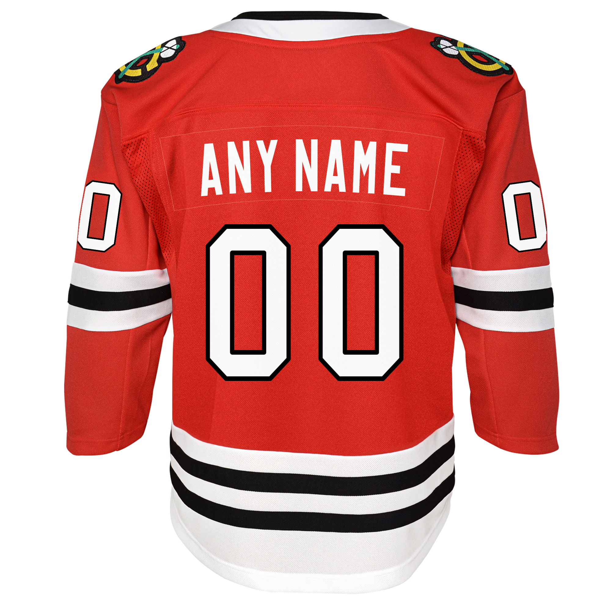 Chicago Blackhawks Youth Premier Custom Jersey – Red Clowdercats