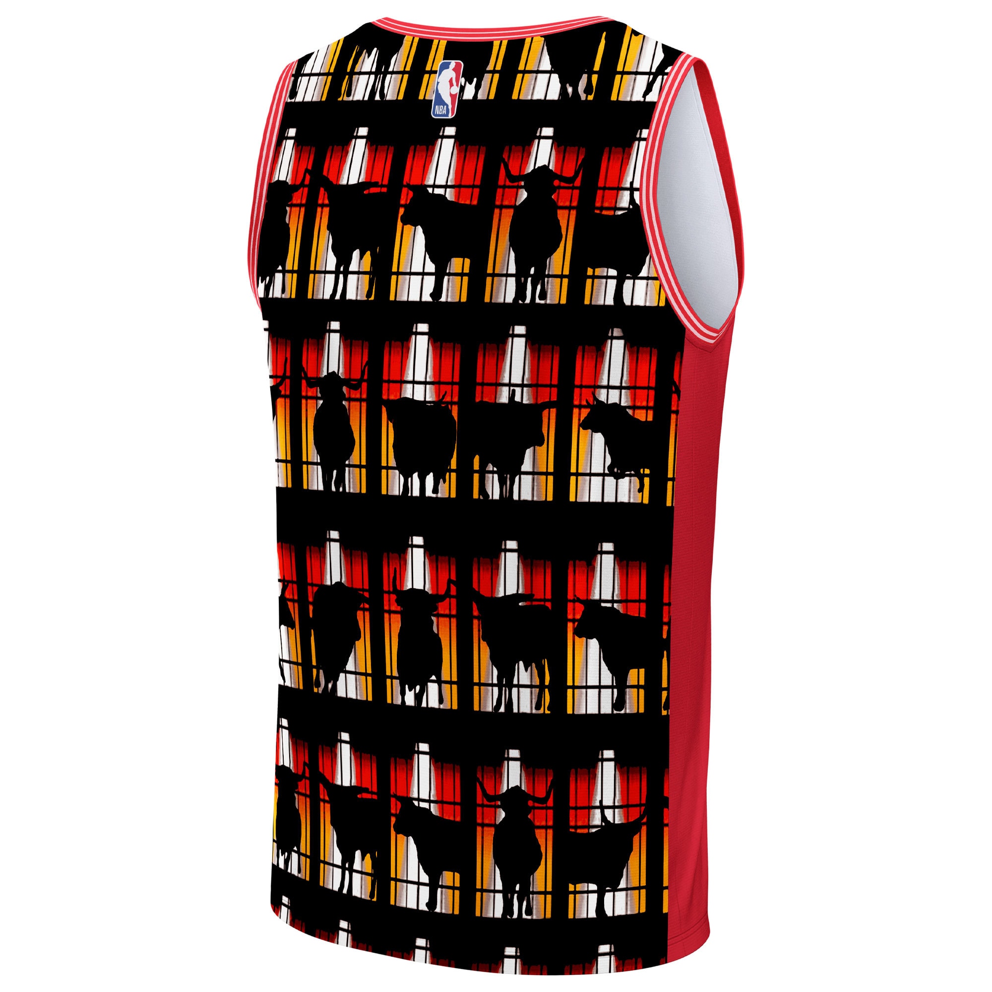 Chicago Bulls NBA & KidSuper Studios by Fanatics Unisex Hometown Jersey – Red Clowdercats