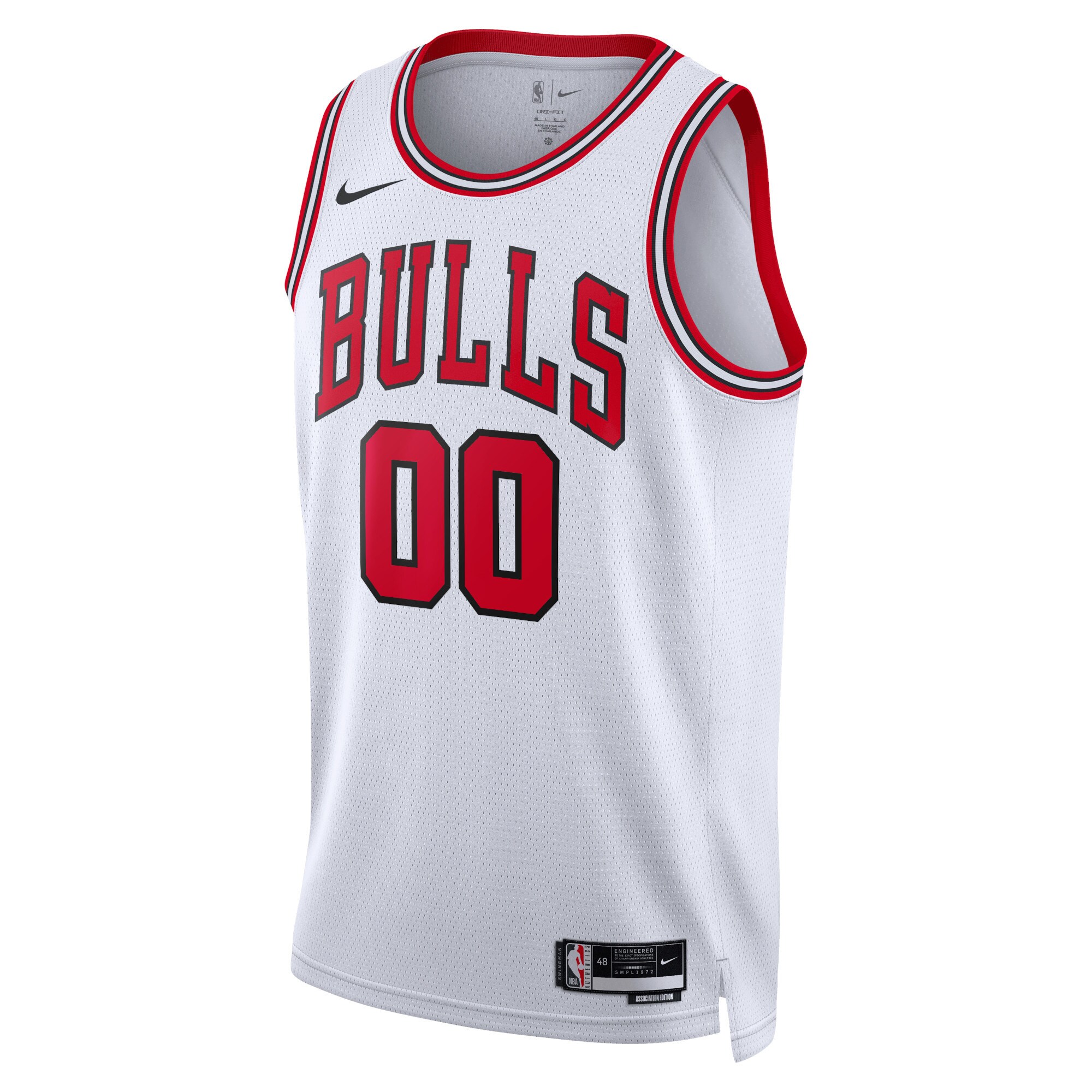 Chicago Bulls Nike Unisex Swingman Custom Jersey White – Association Edition Clowdercats