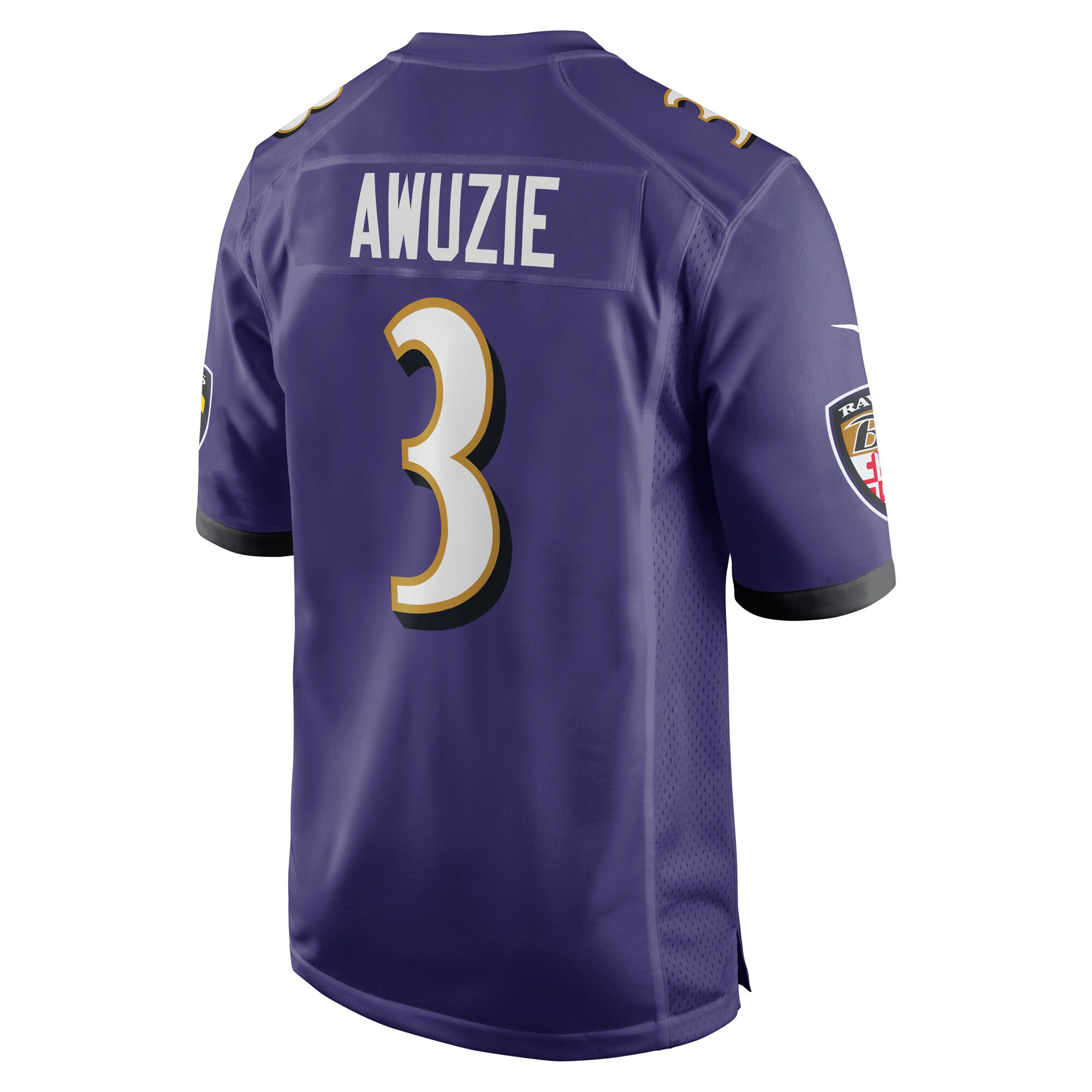 Chidobe Awuzie Baltimore Ravens Nike Team Game Jersey – Purple Clowdercats