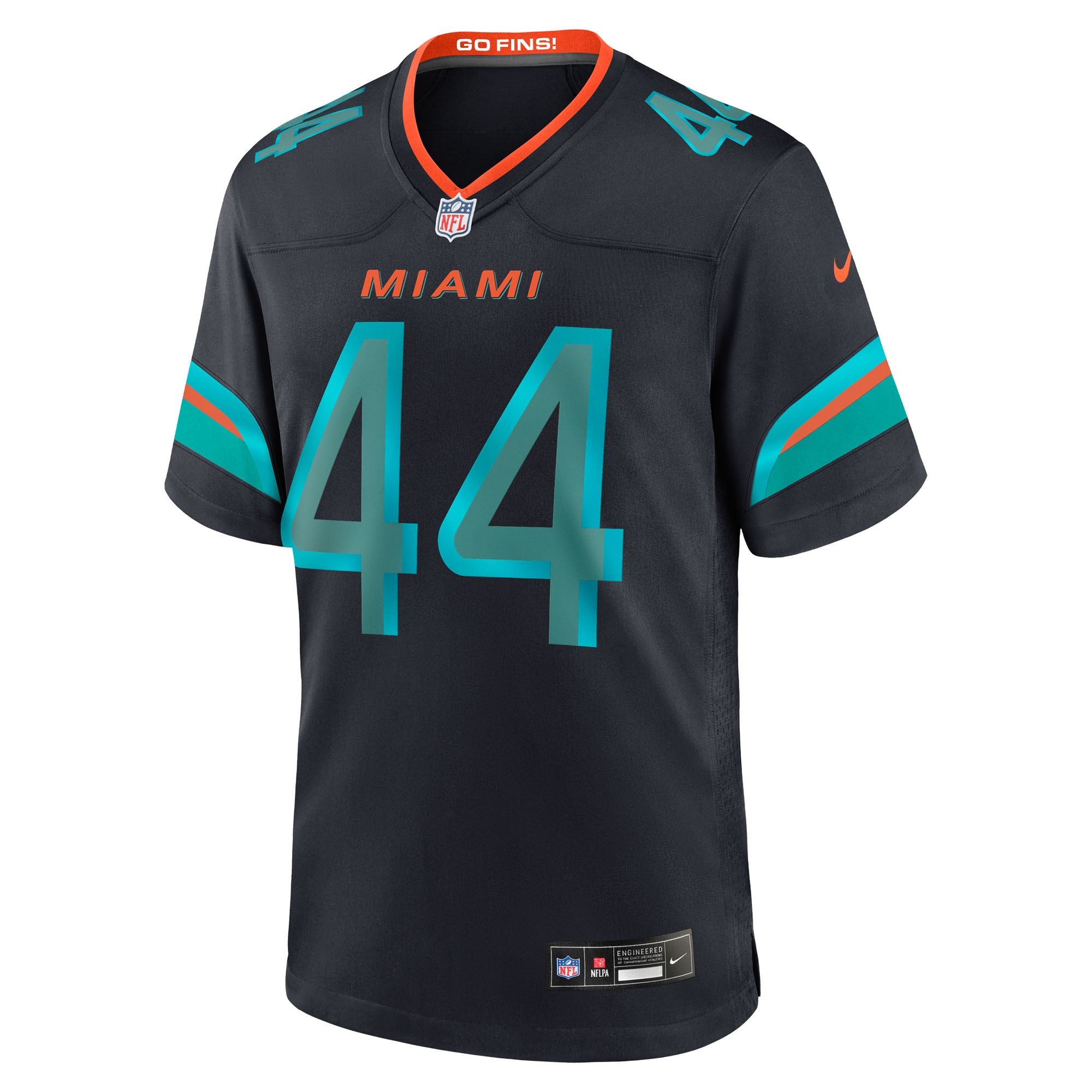 Chop Robinson Miami Dolphins Nike 2025 Rivalries Collection Game Jersey – Pitch Blue Clowdercats