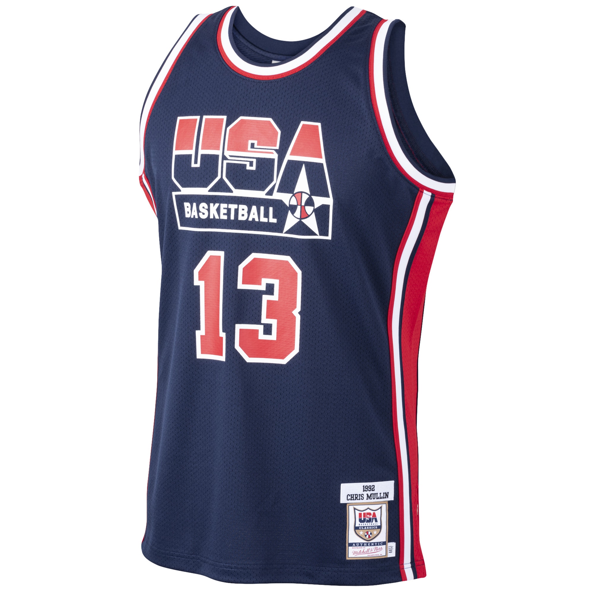 Chris Mullin USA Basketball Mitchell & Ness 1992 Dream Team Authentic Jersey – Navy Clowdercats