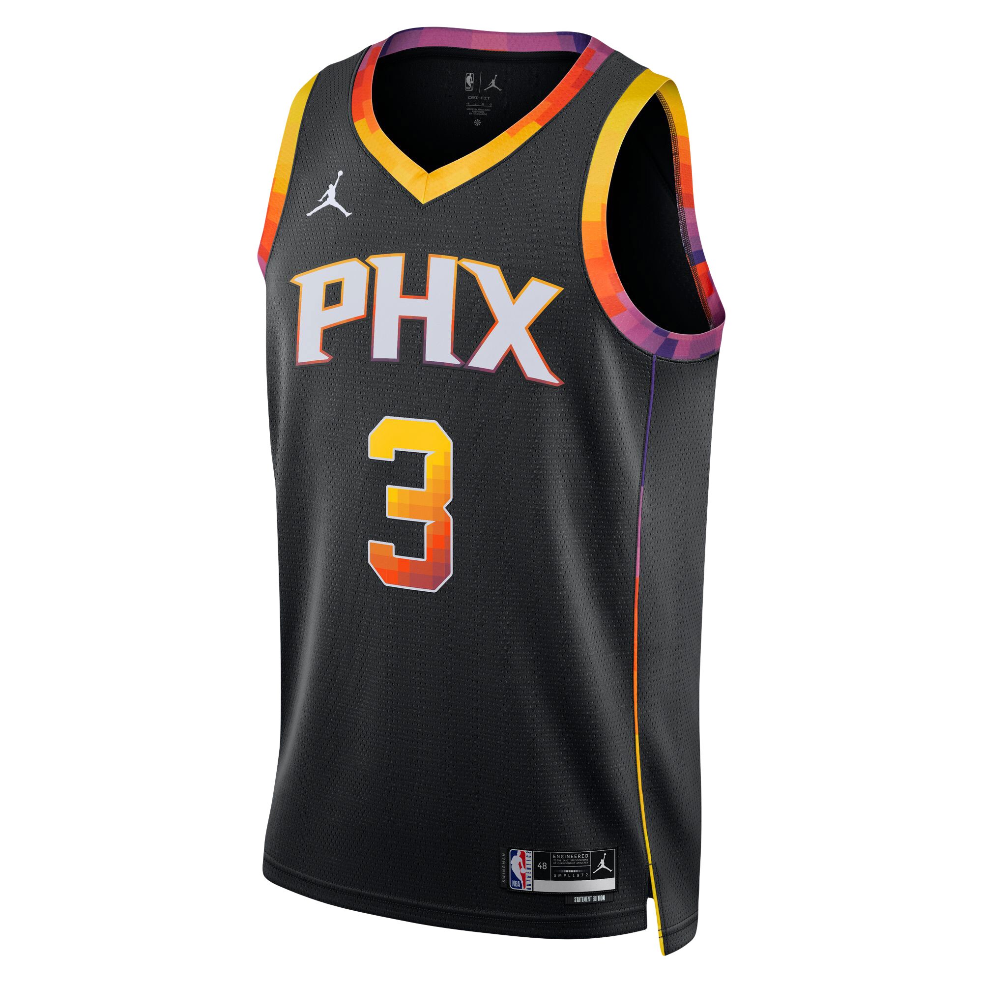 Chris Paul Phoenix Suns Jordan Brand Unisex Swingman Jersey – Statement Edition – Black Clowdercats