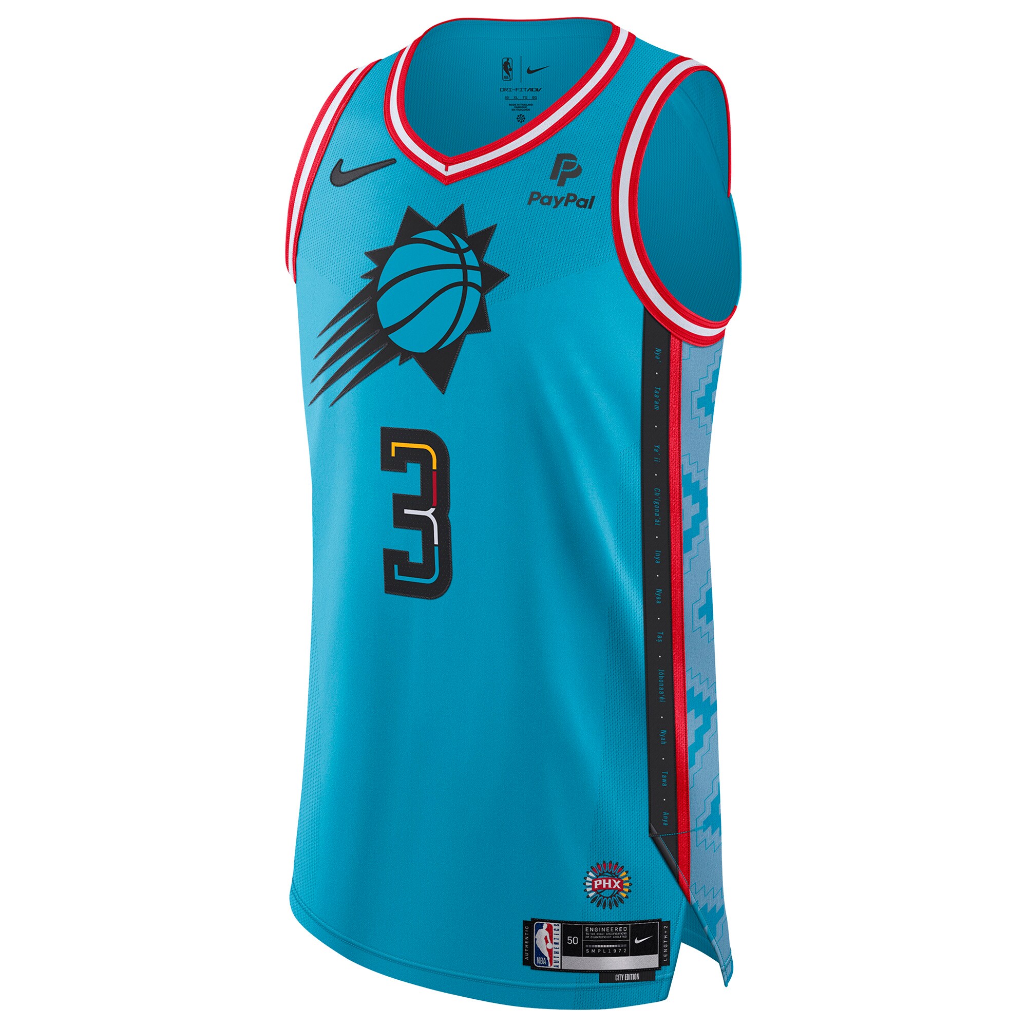 Chris Paul Phoenix Suns Nike 2022/23 Authentic Jersey – City Edition – Turquoise Clowdercats