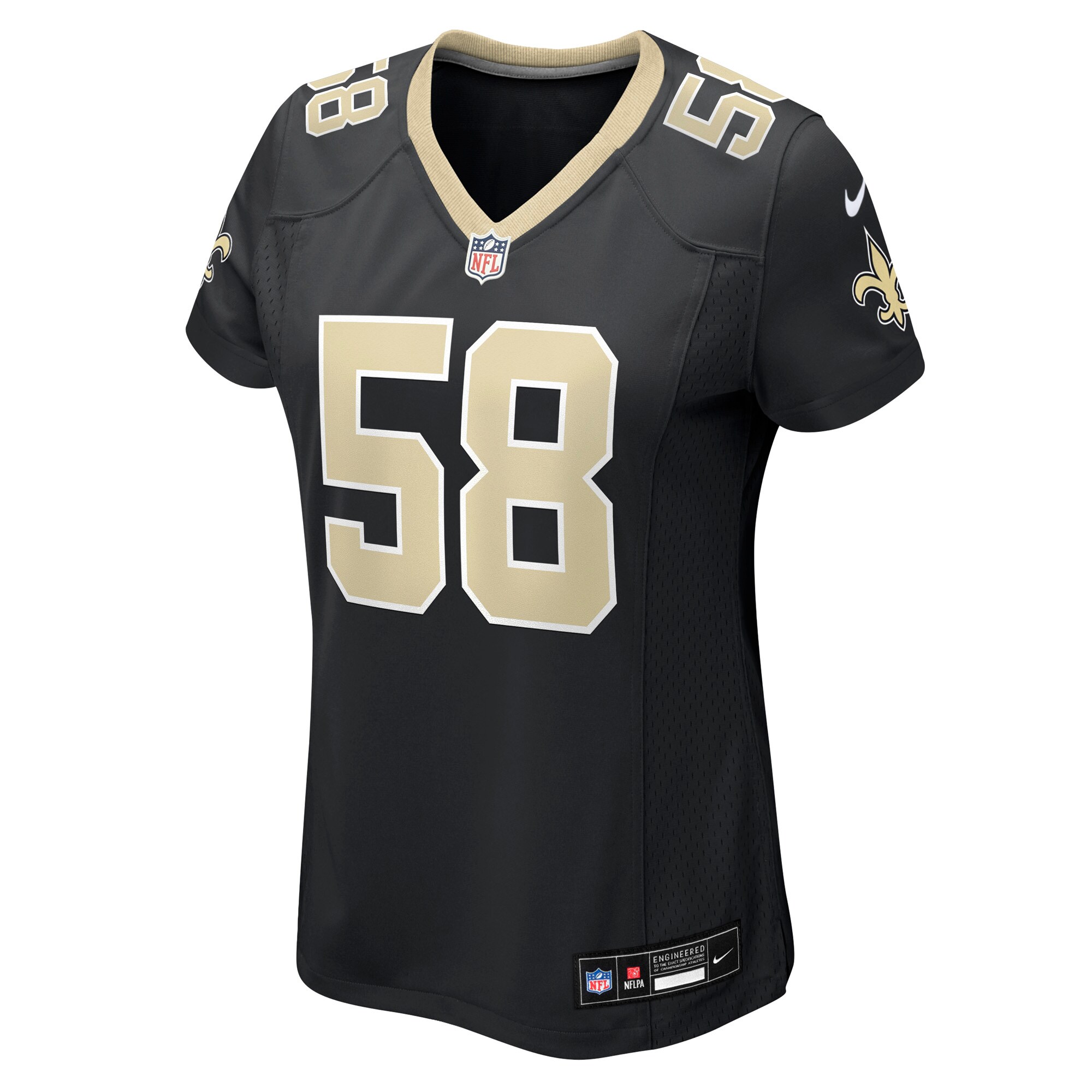 Chris Rumph II New Orleans Saints Nike Women’s Team Game Jersey – Black Clowdercats