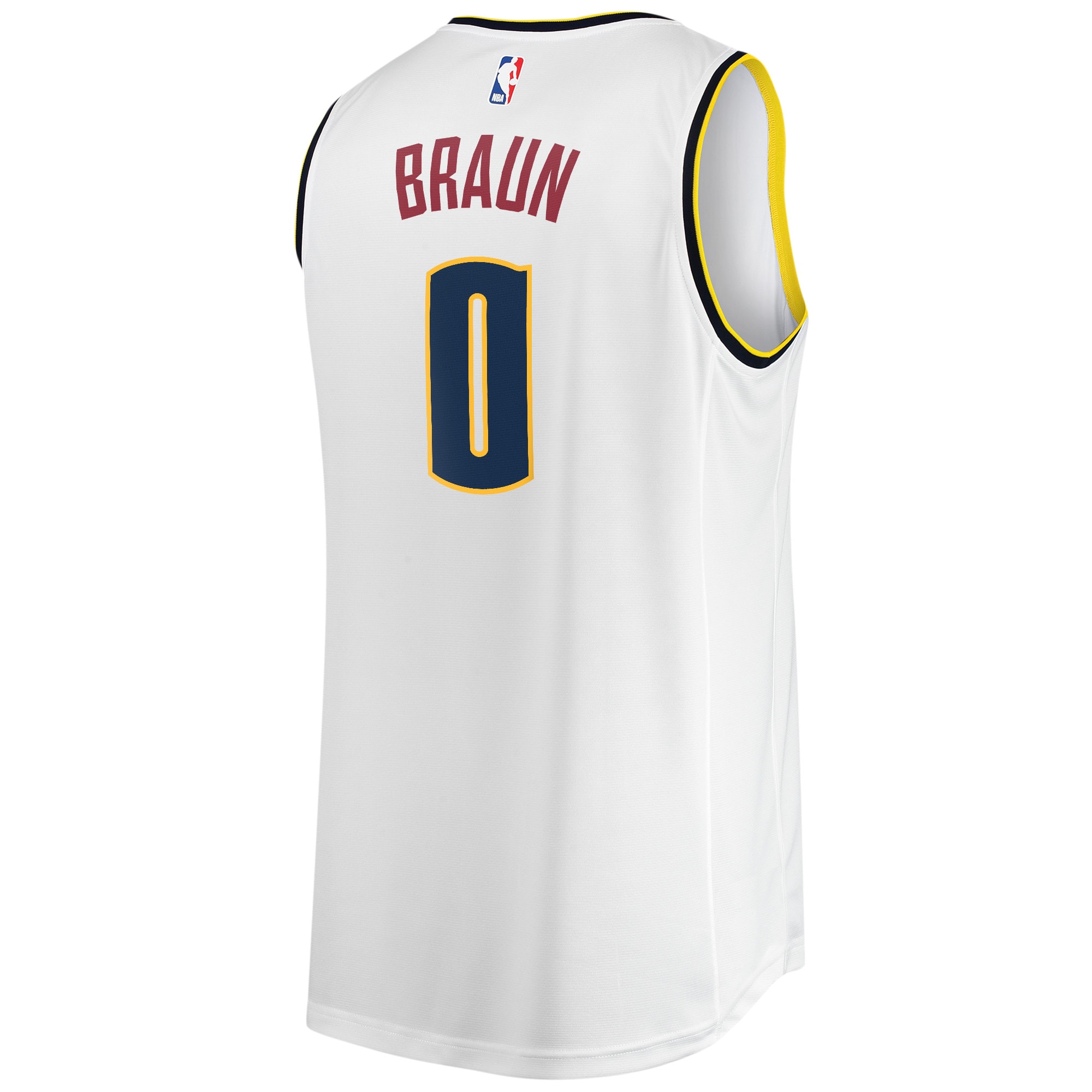 Christian Braun Denver Nuggets Fanatics Fast Break Player Jersey – Association Edition – White Clowdercats
