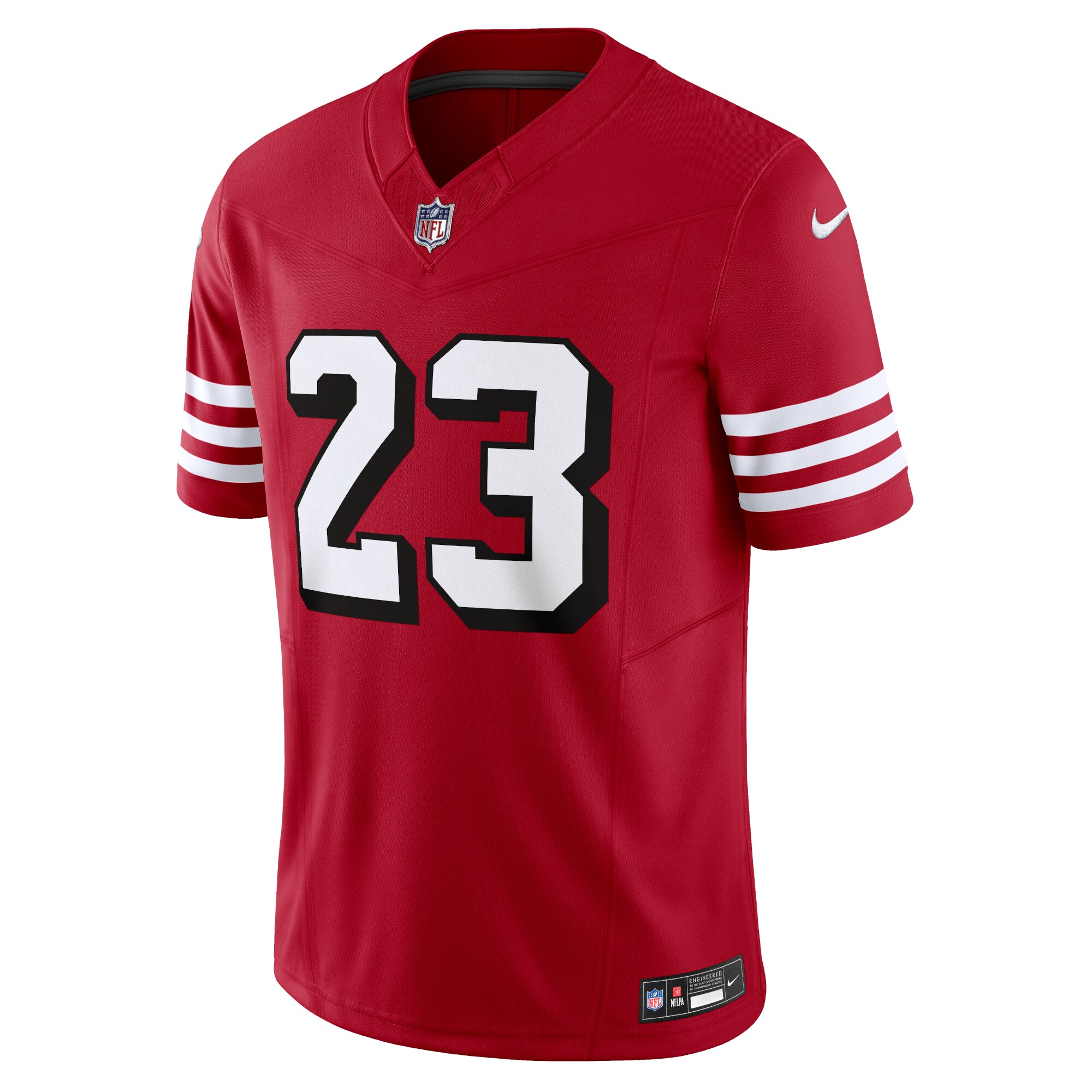 Christian McCaffrey San Francisco 49ers Nike Vapor F.U.S.E. Limited Jersey – Scarlet Clowdercats